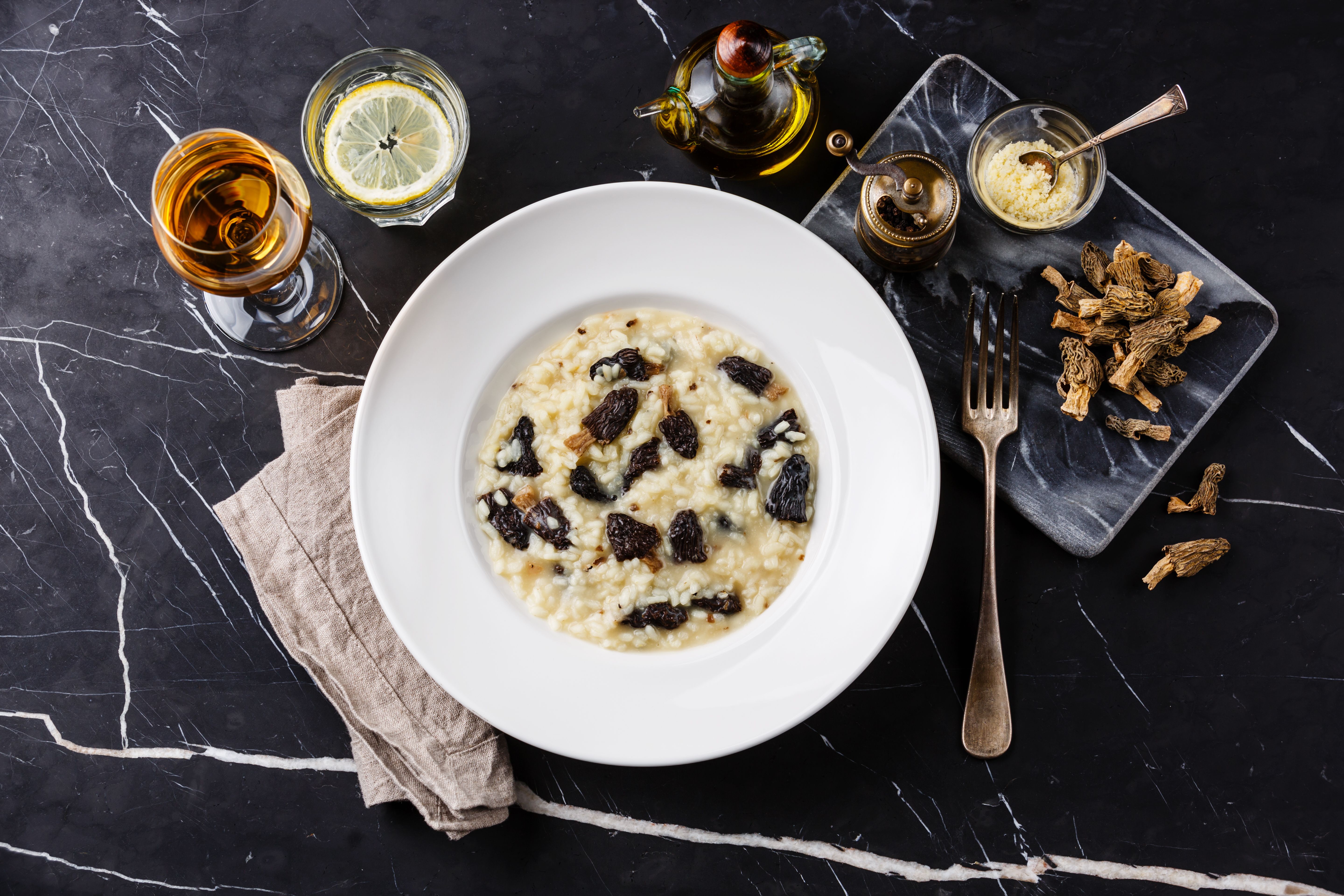 morel mushroom risotto
