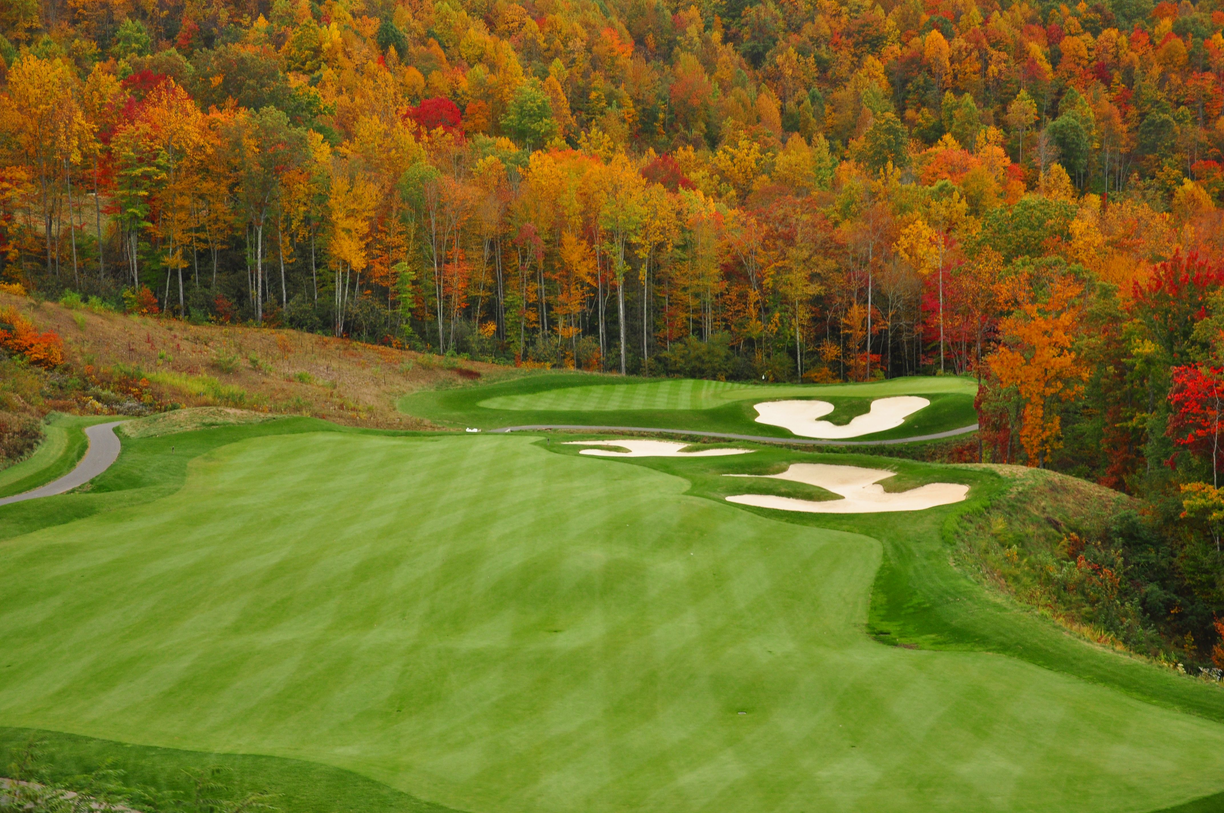 autumn golf course