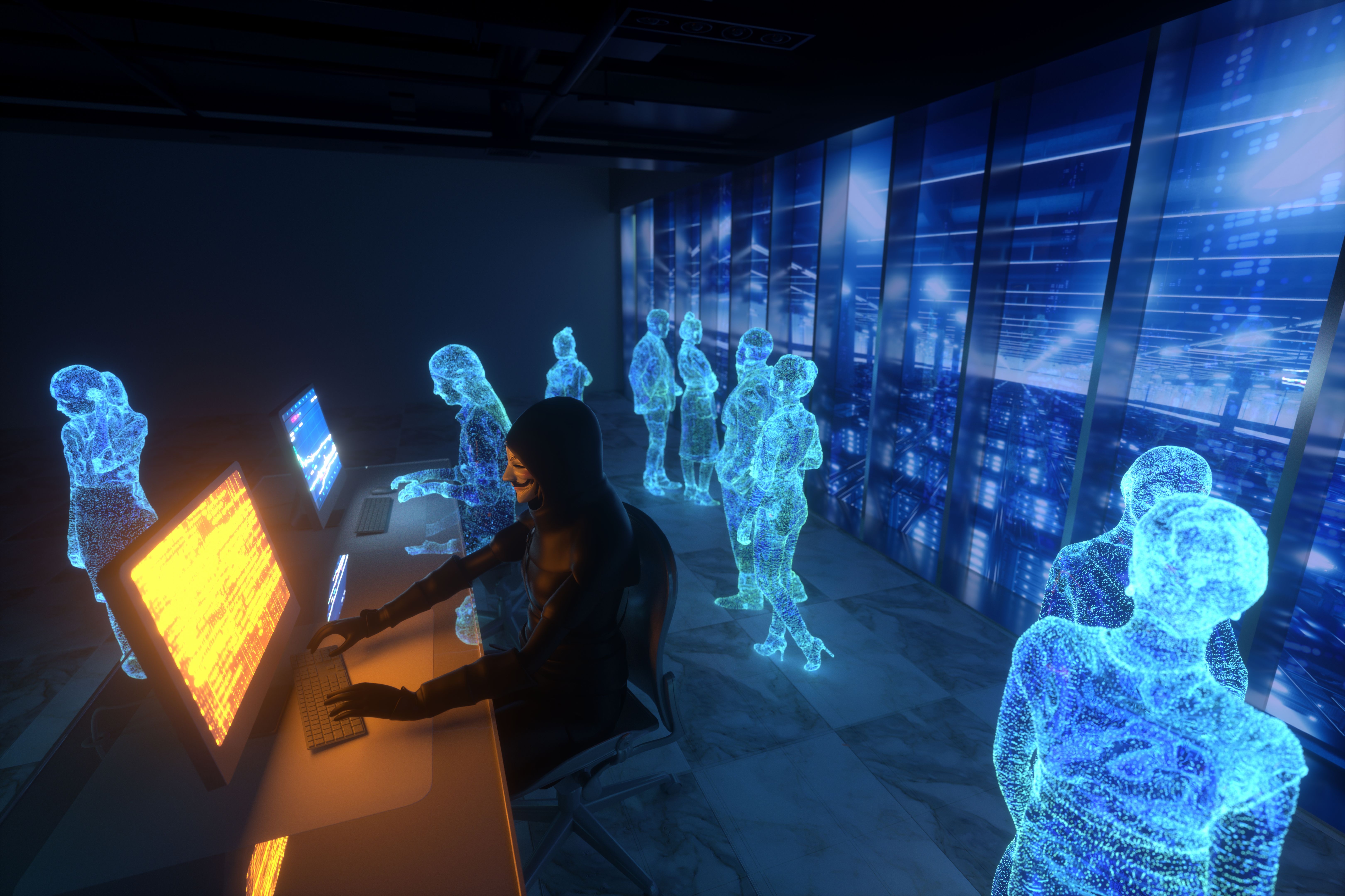 Hackers break into computer servers to spy on people's privacy Hackers break into computer servers to spy on people's privacy