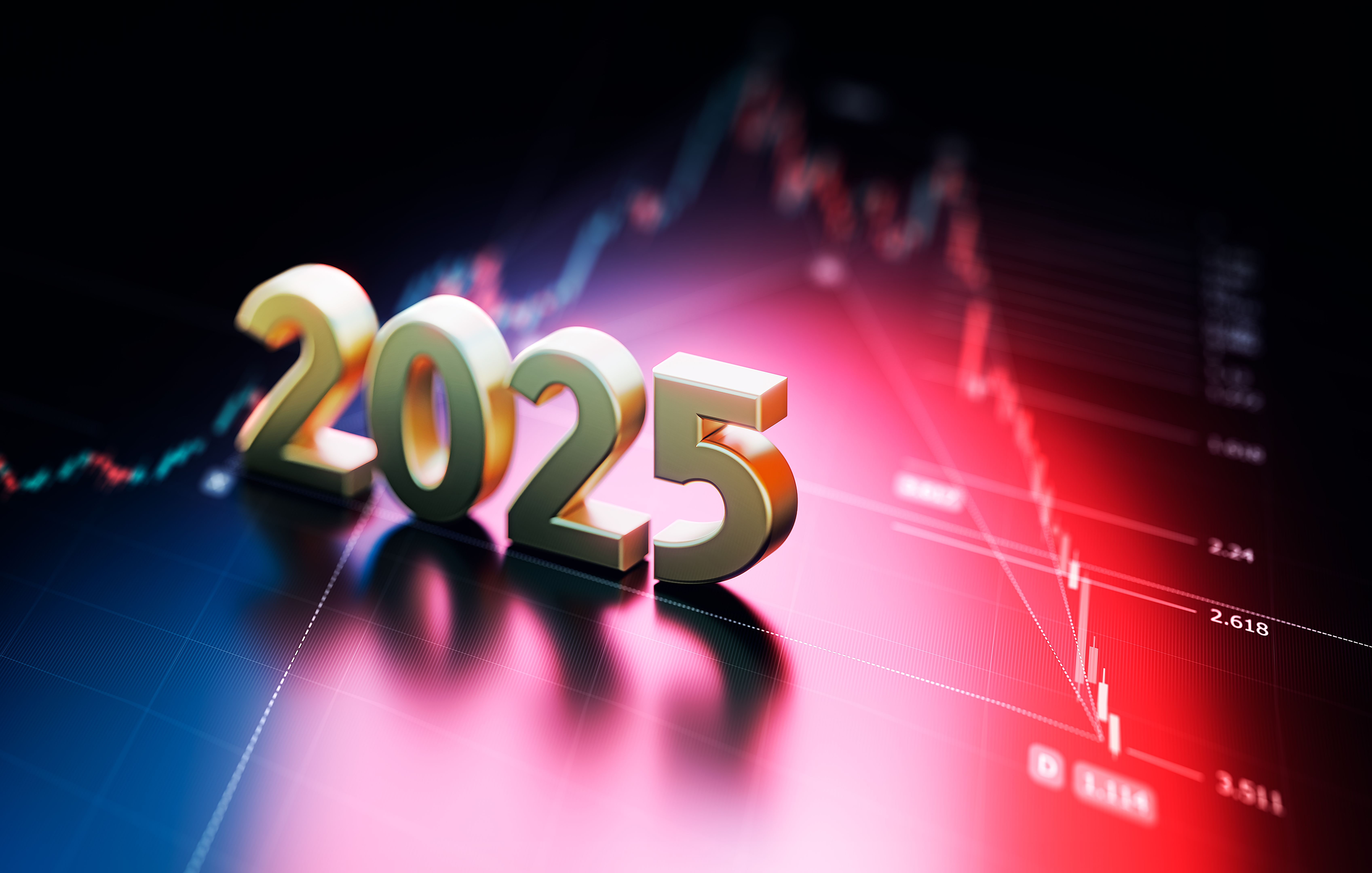 2025 Over Financial Bar Graph Background 2025 Over Financial Bar Graph Background
