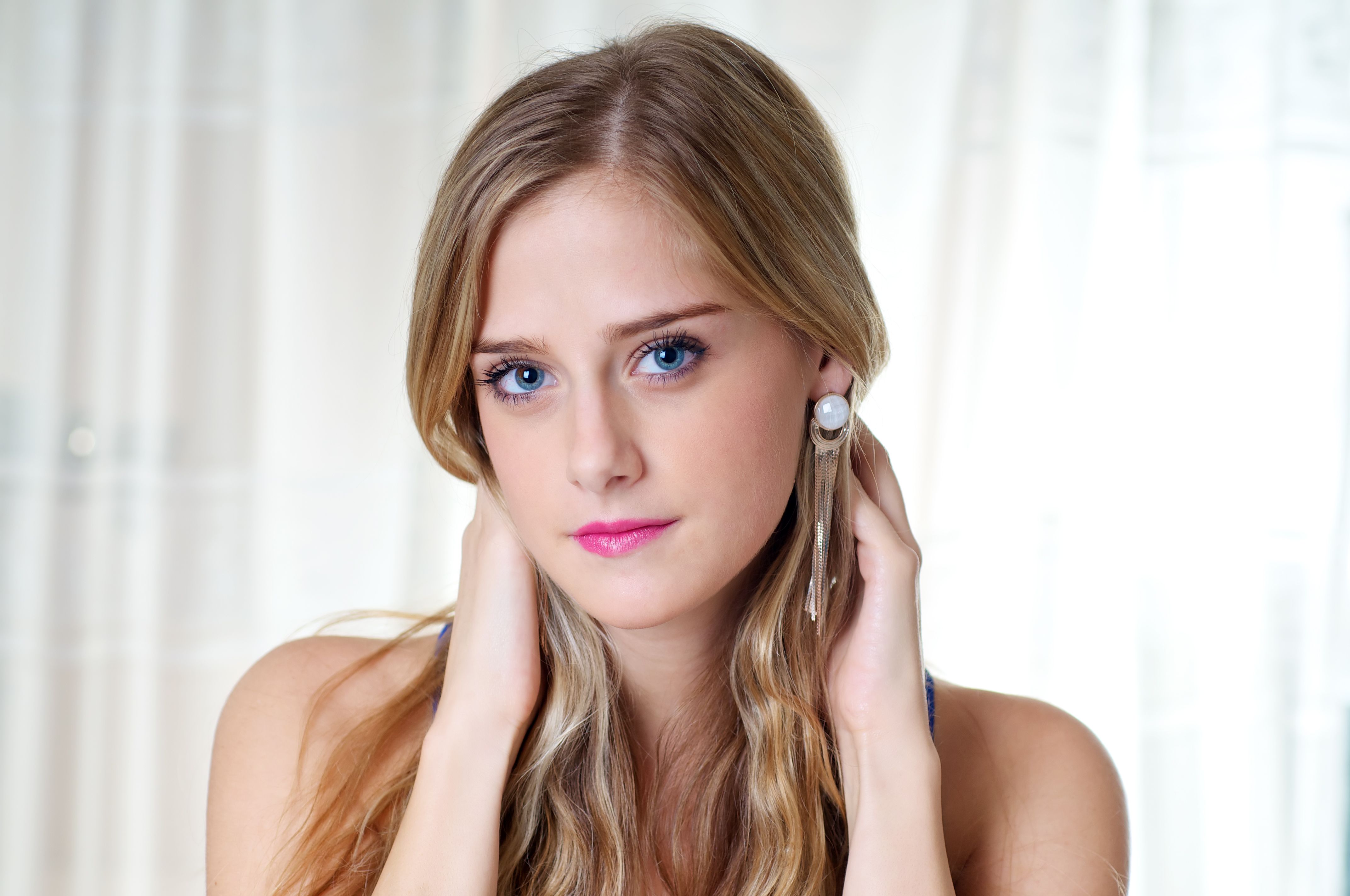 Blond Girl With Earring