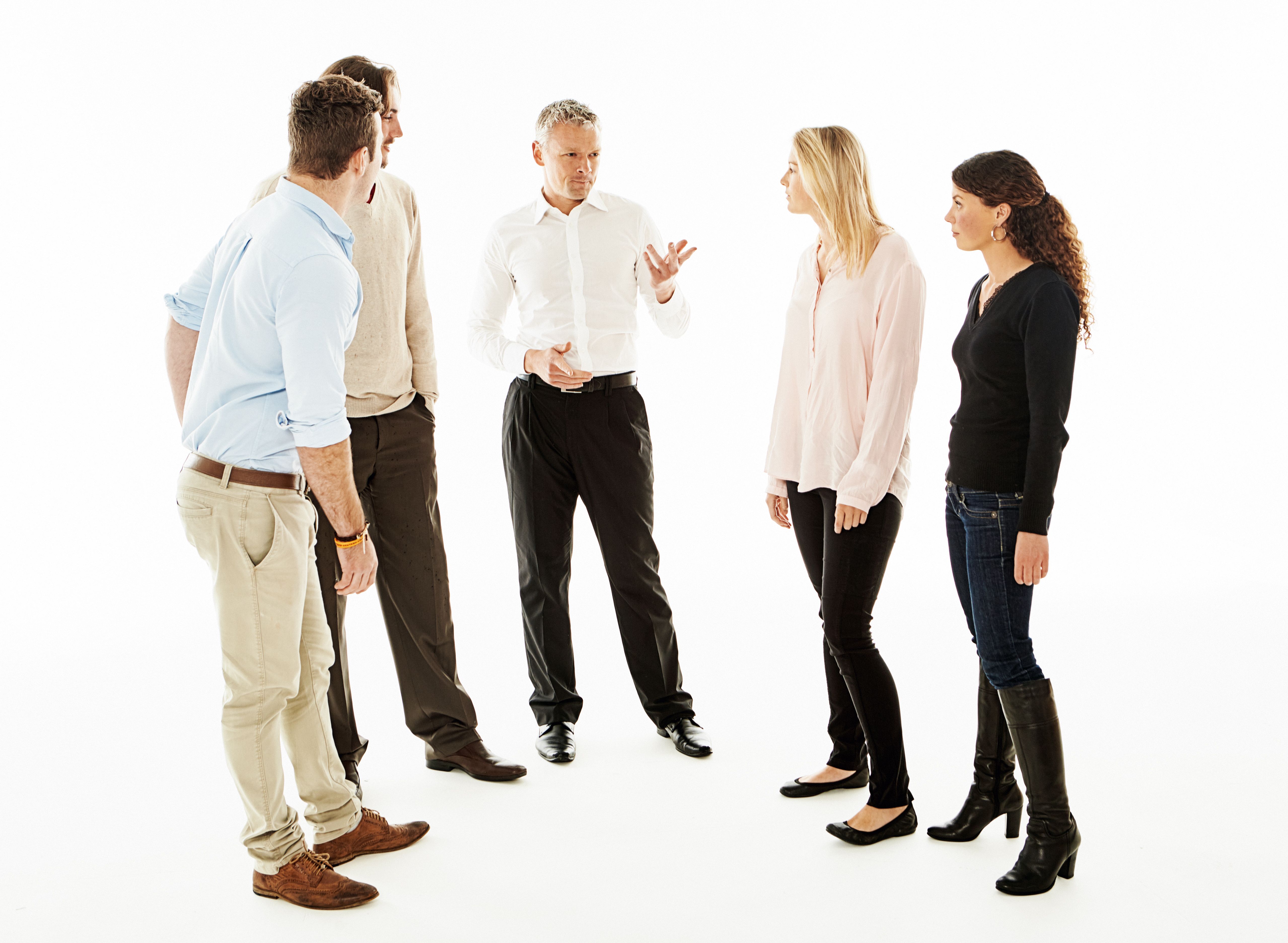 people talking group