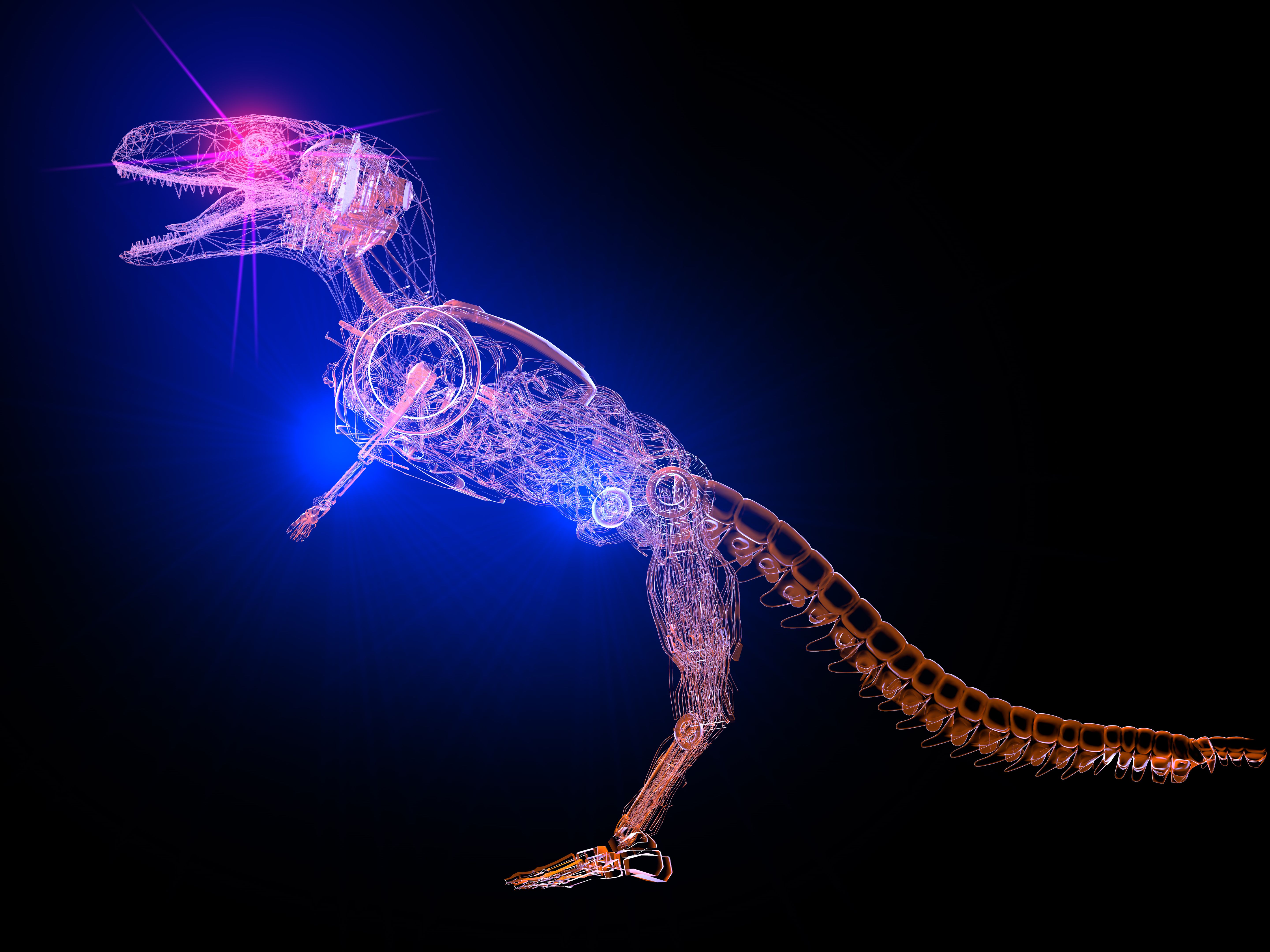 3D modeling dinosaurs