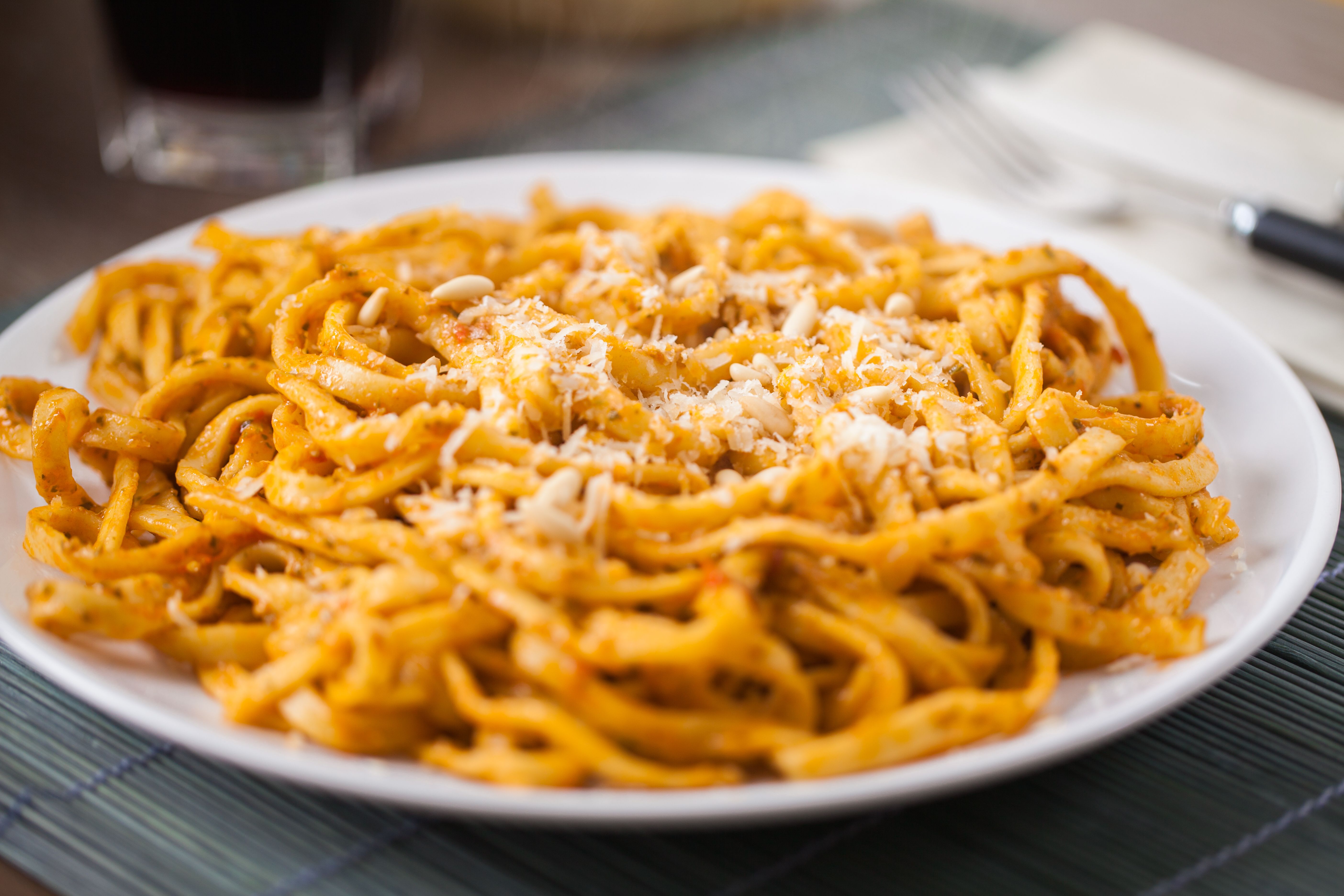 plated pasta dish