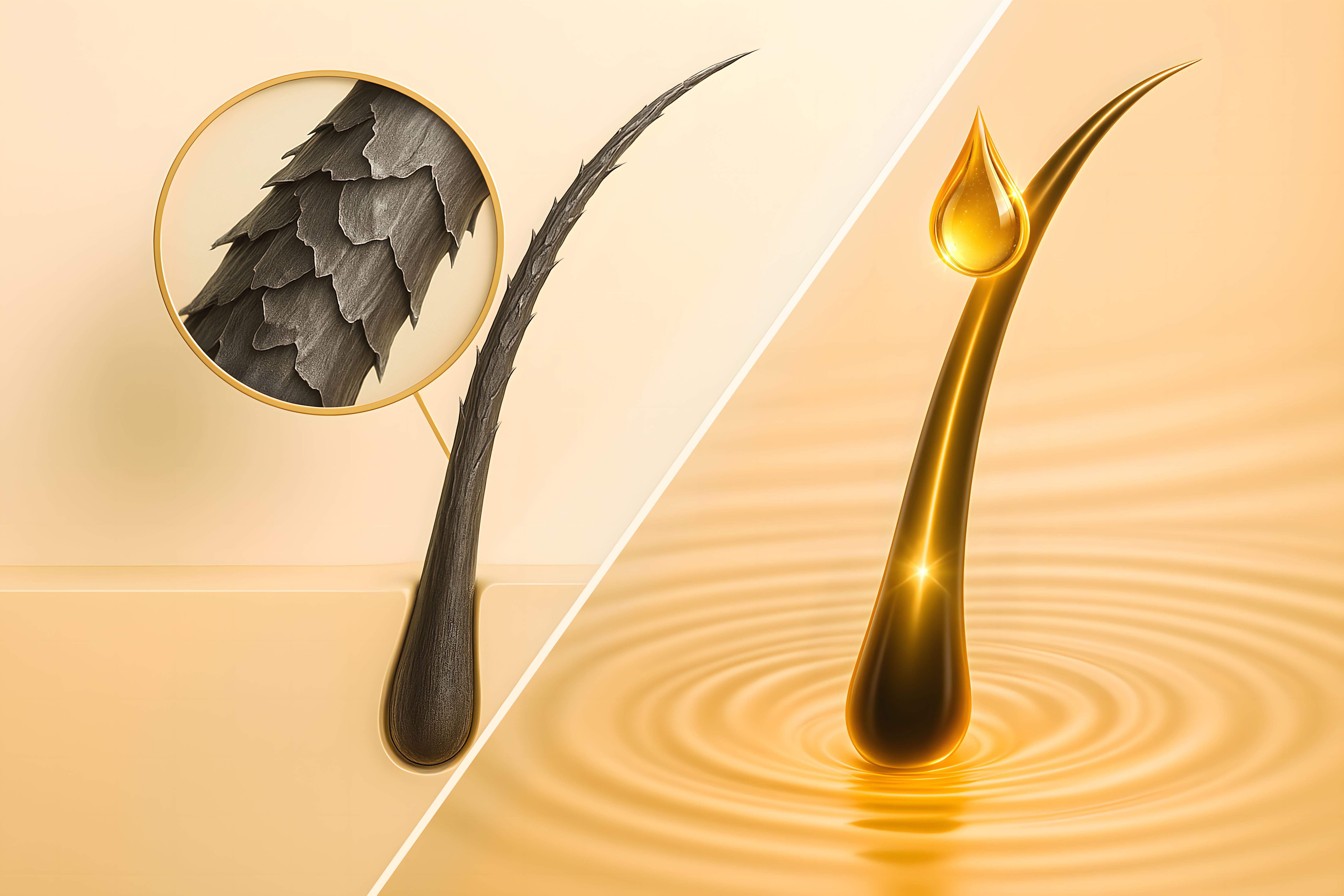 before and after hair