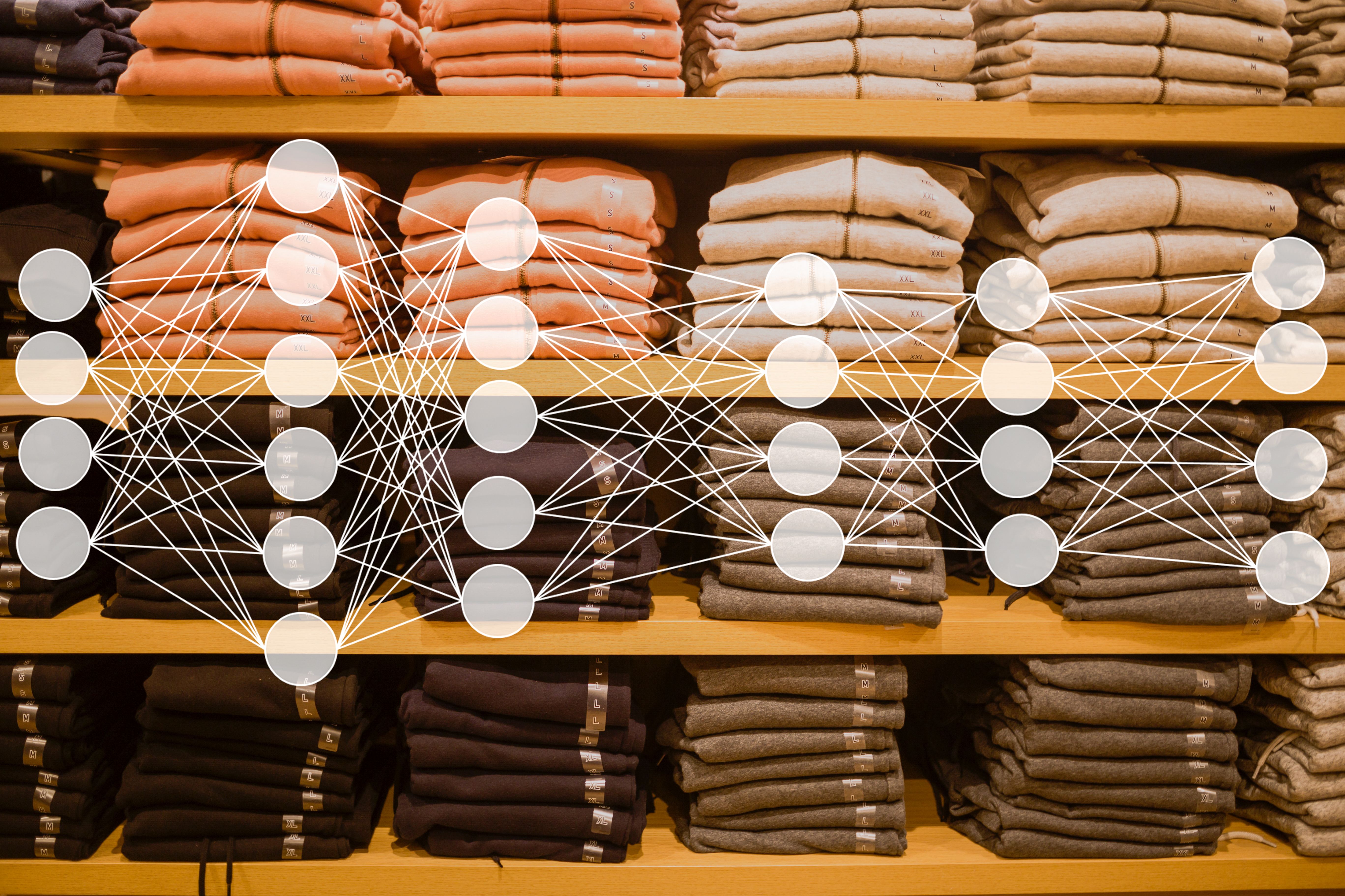 Cloth sold in the market with neuron network