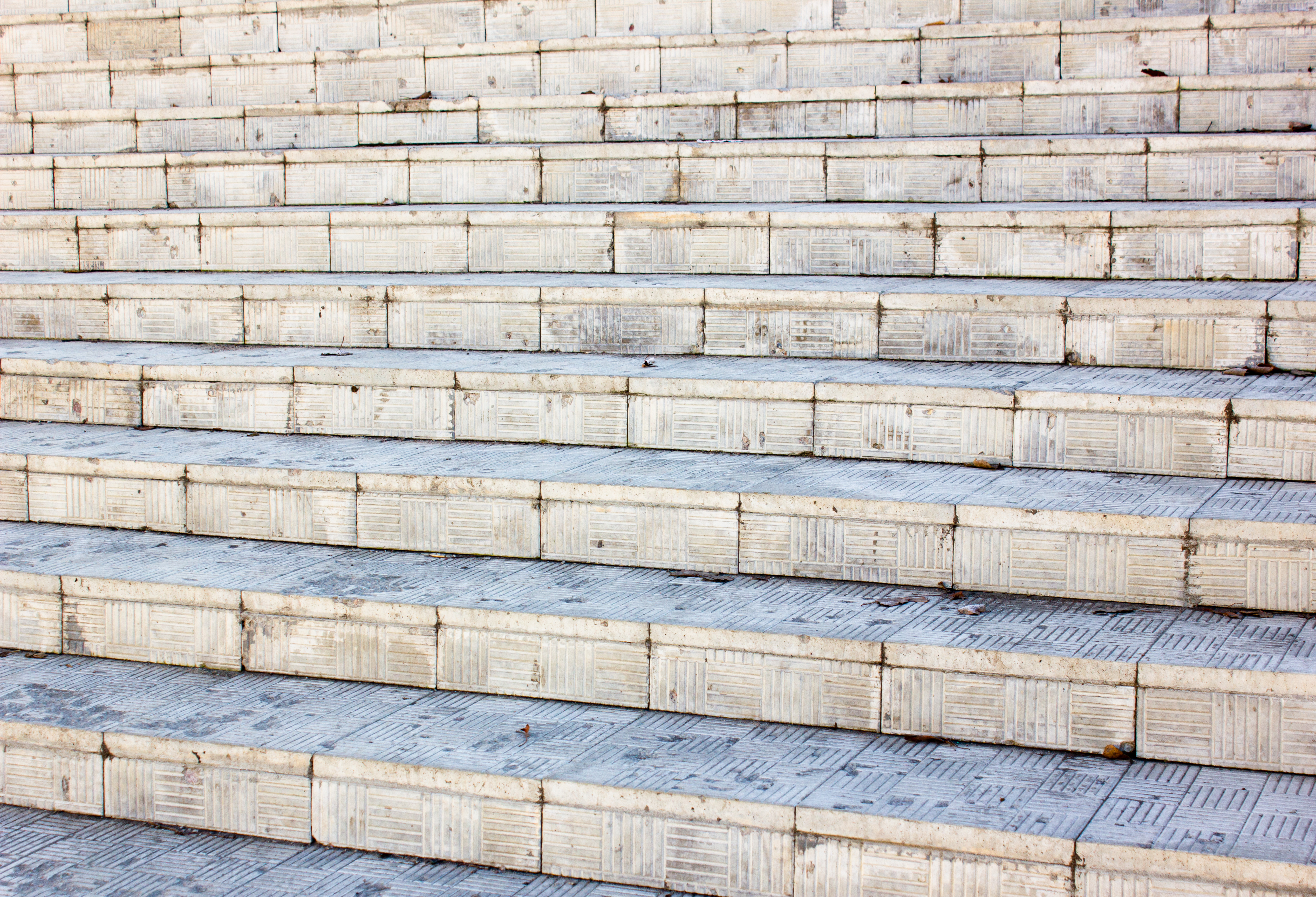 Paving stone steps up, city staircase.