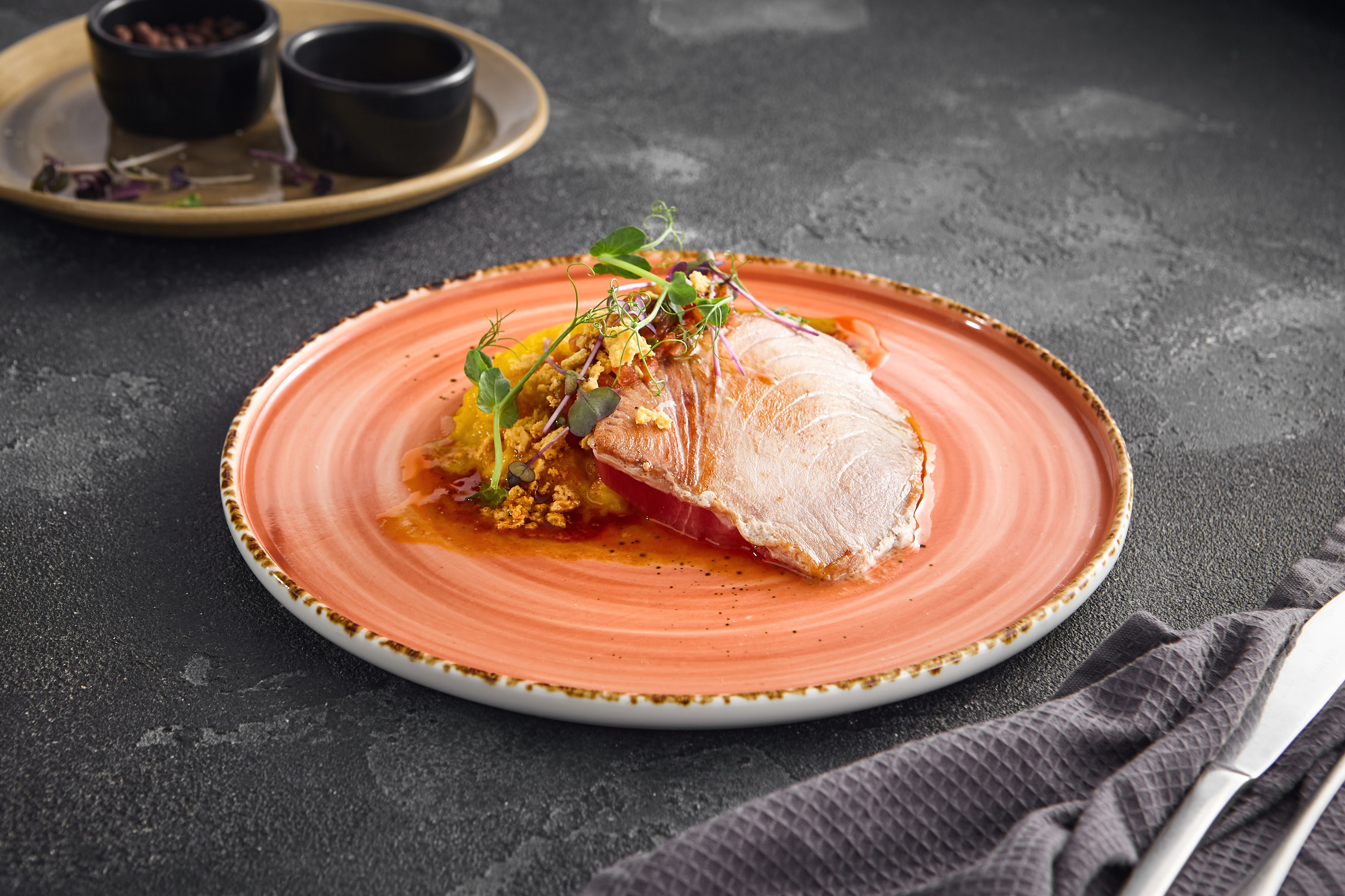 plated tuna