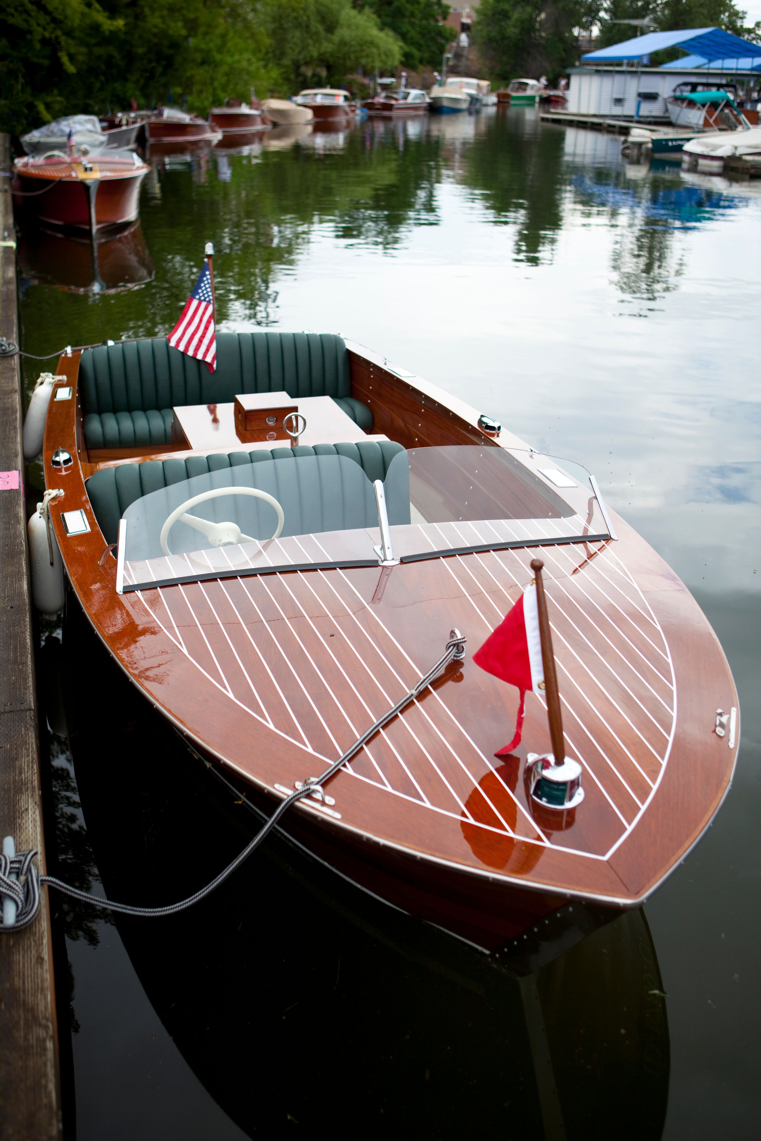 vintage speedboat