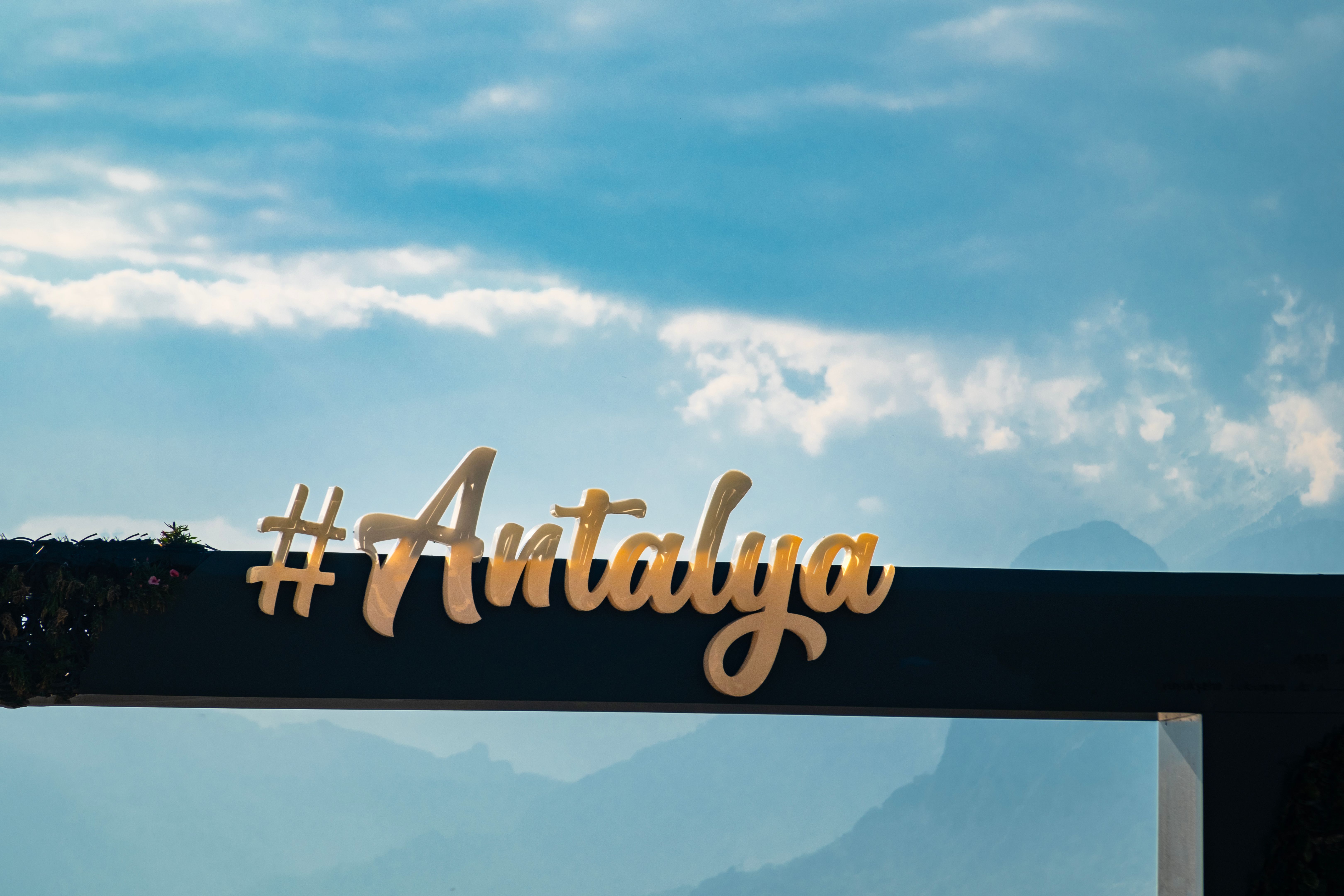 Sunset view on the world famous Konyaalti beach Sunset view on the world famous Konyaalti beach