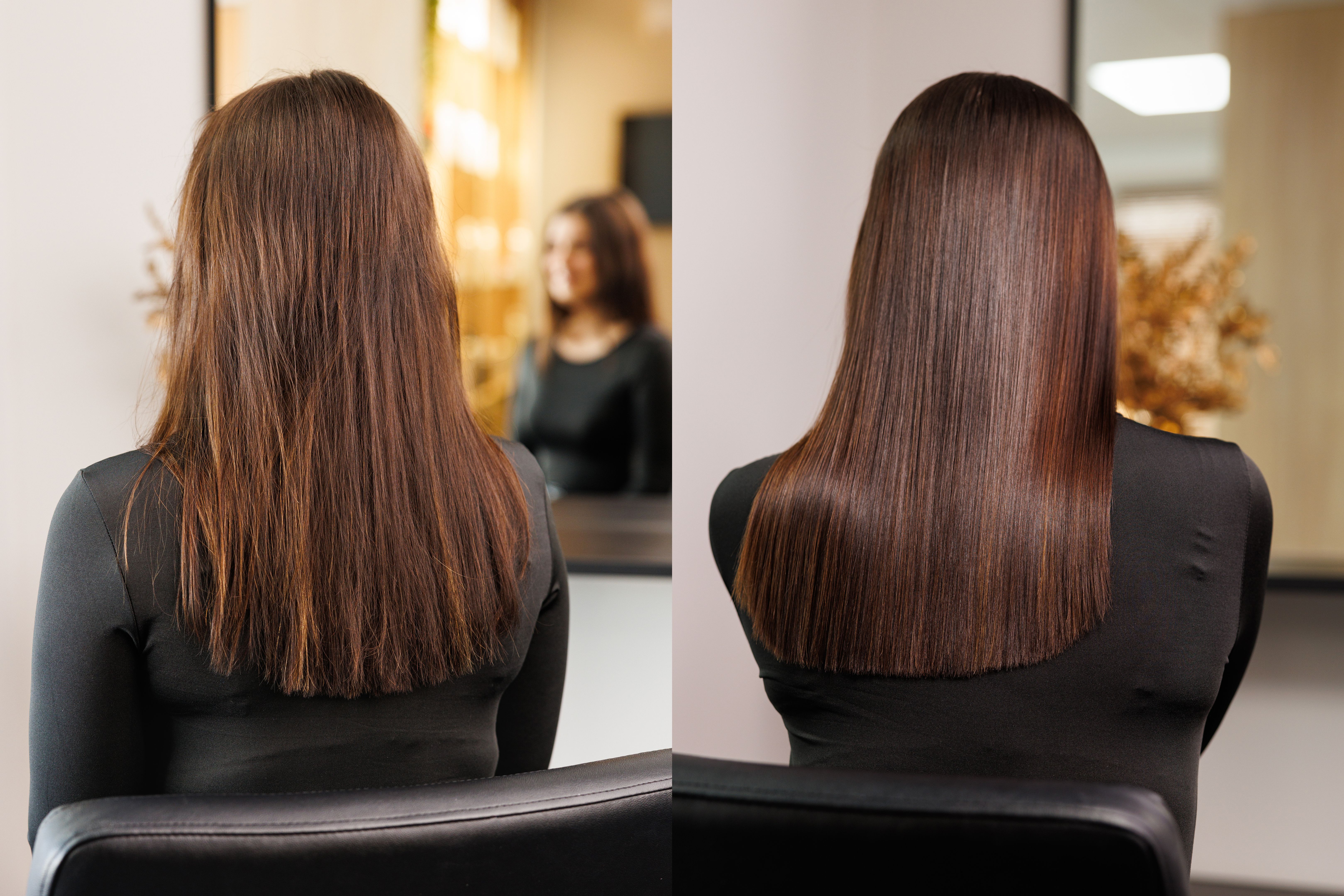 shiny hair