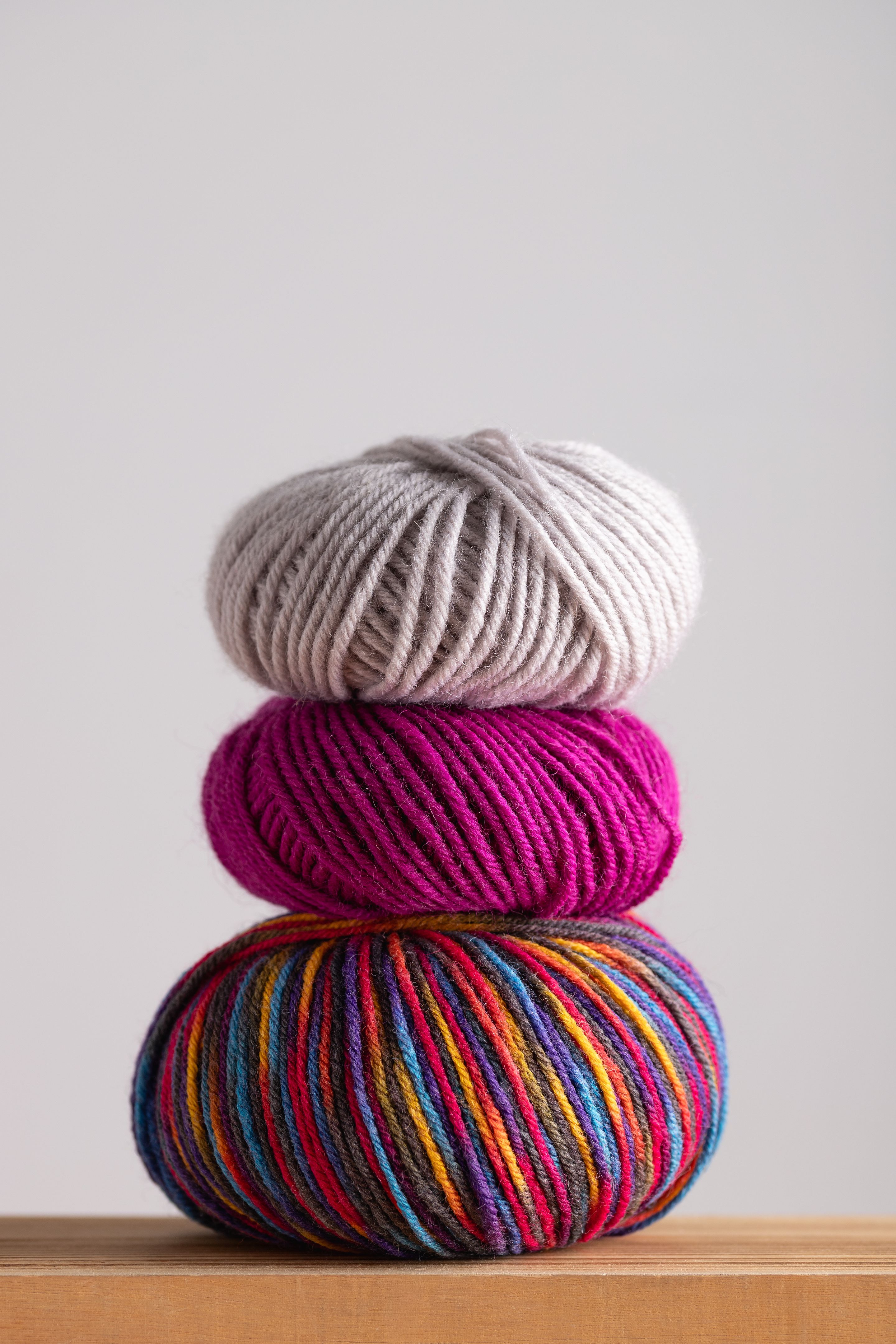 colorful crochet yarn