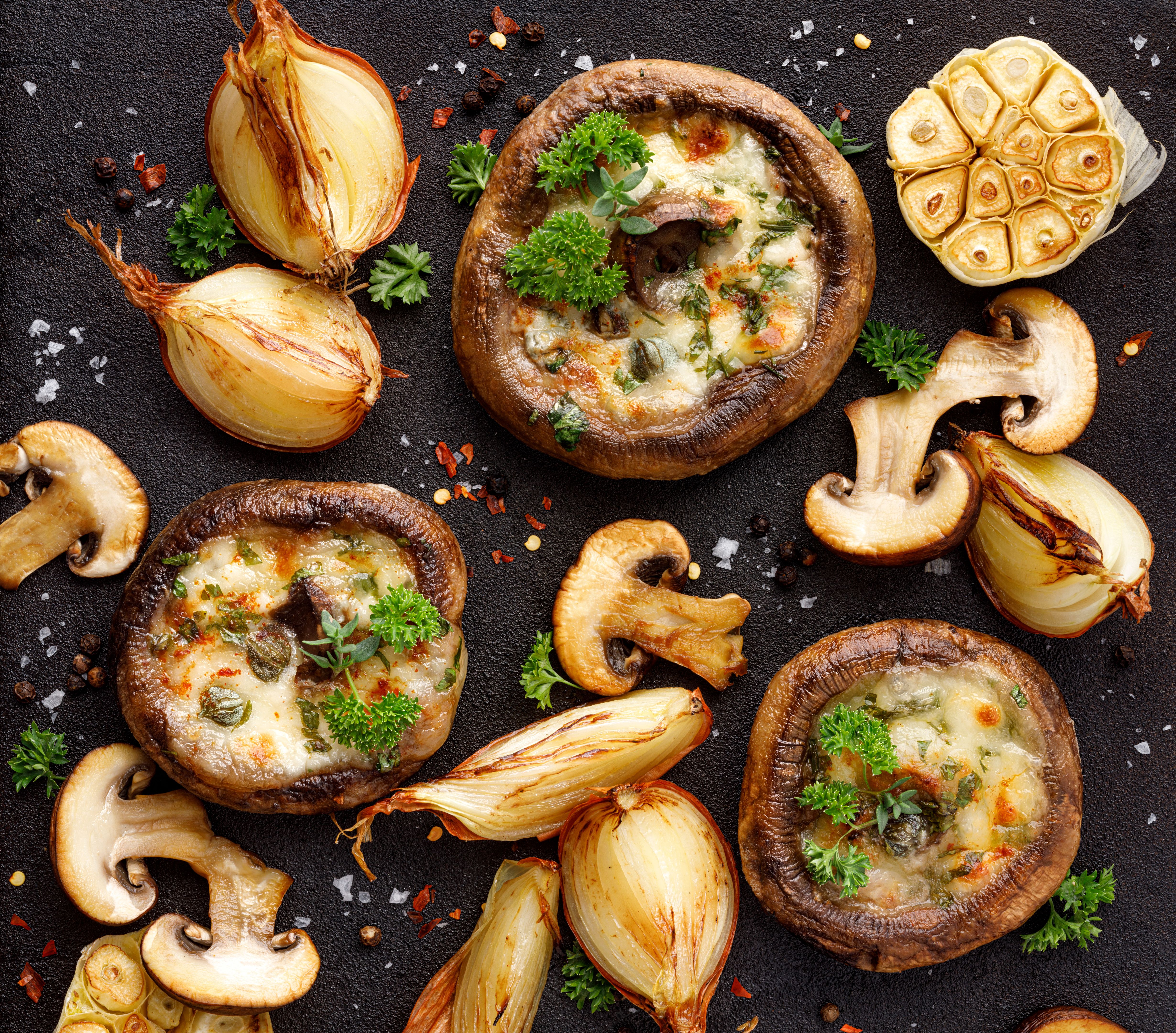 grilled mushrooms