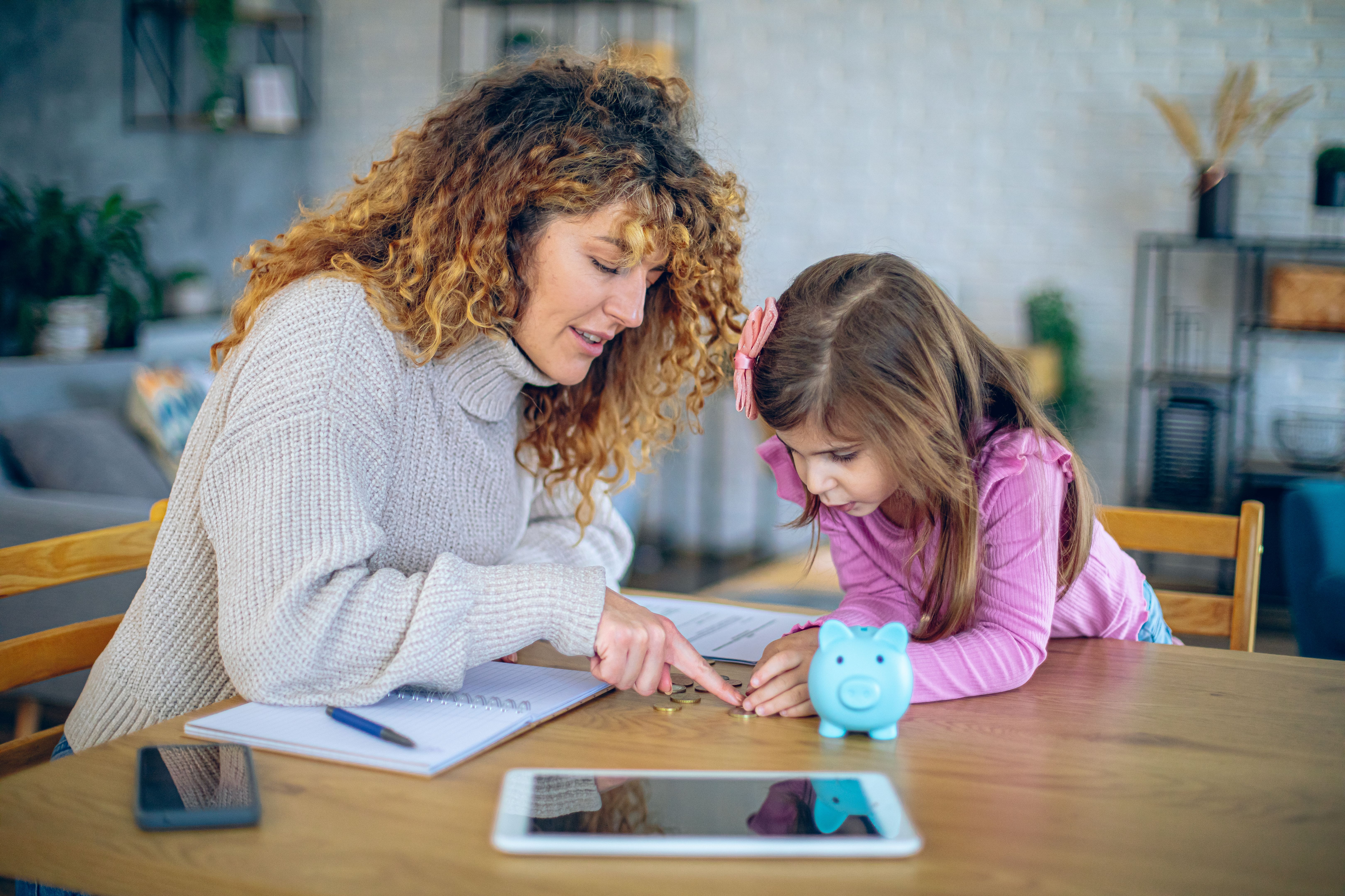 children learning finance