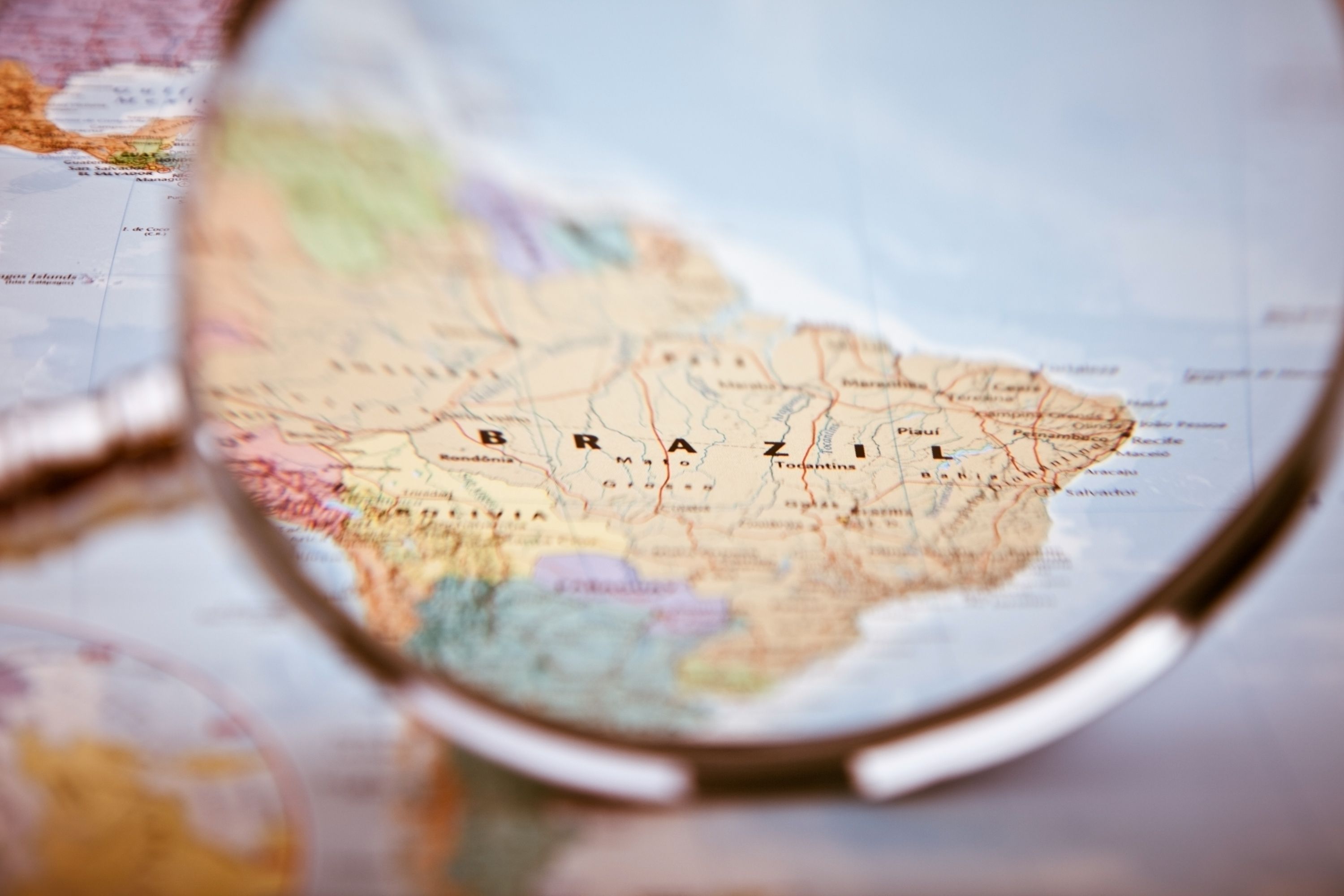 Brazilian export map