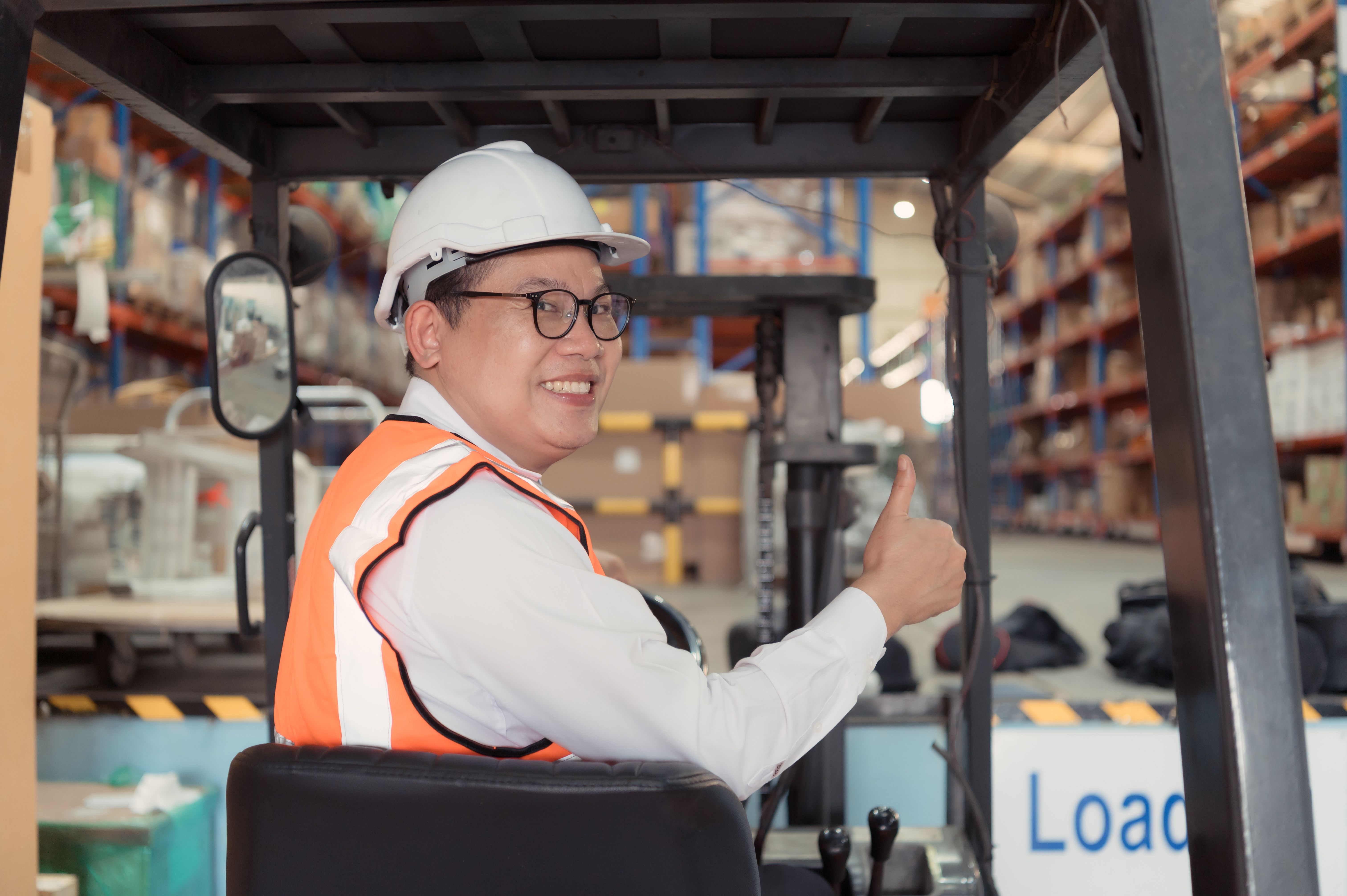 forklift test drive