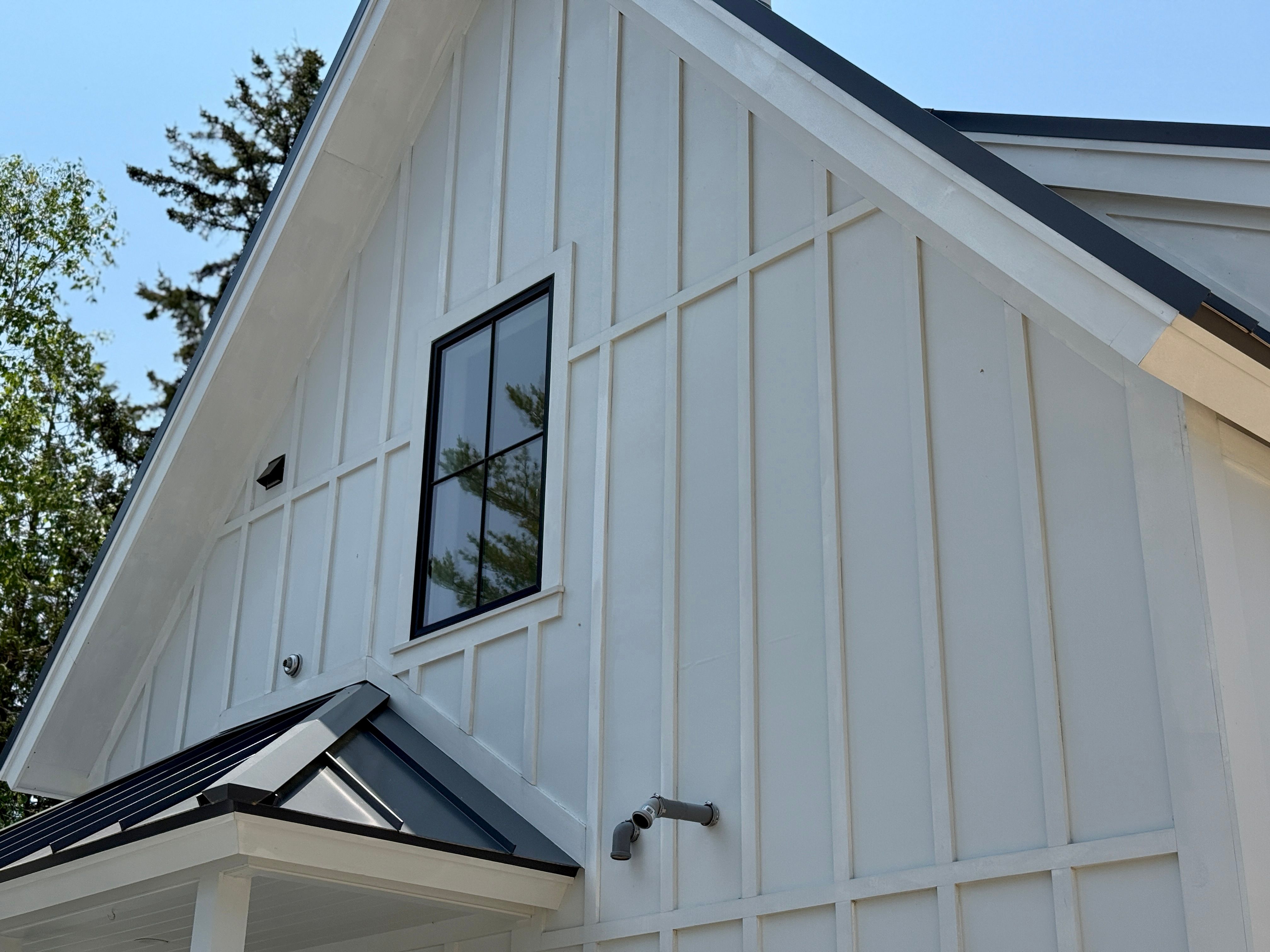 finished painted house