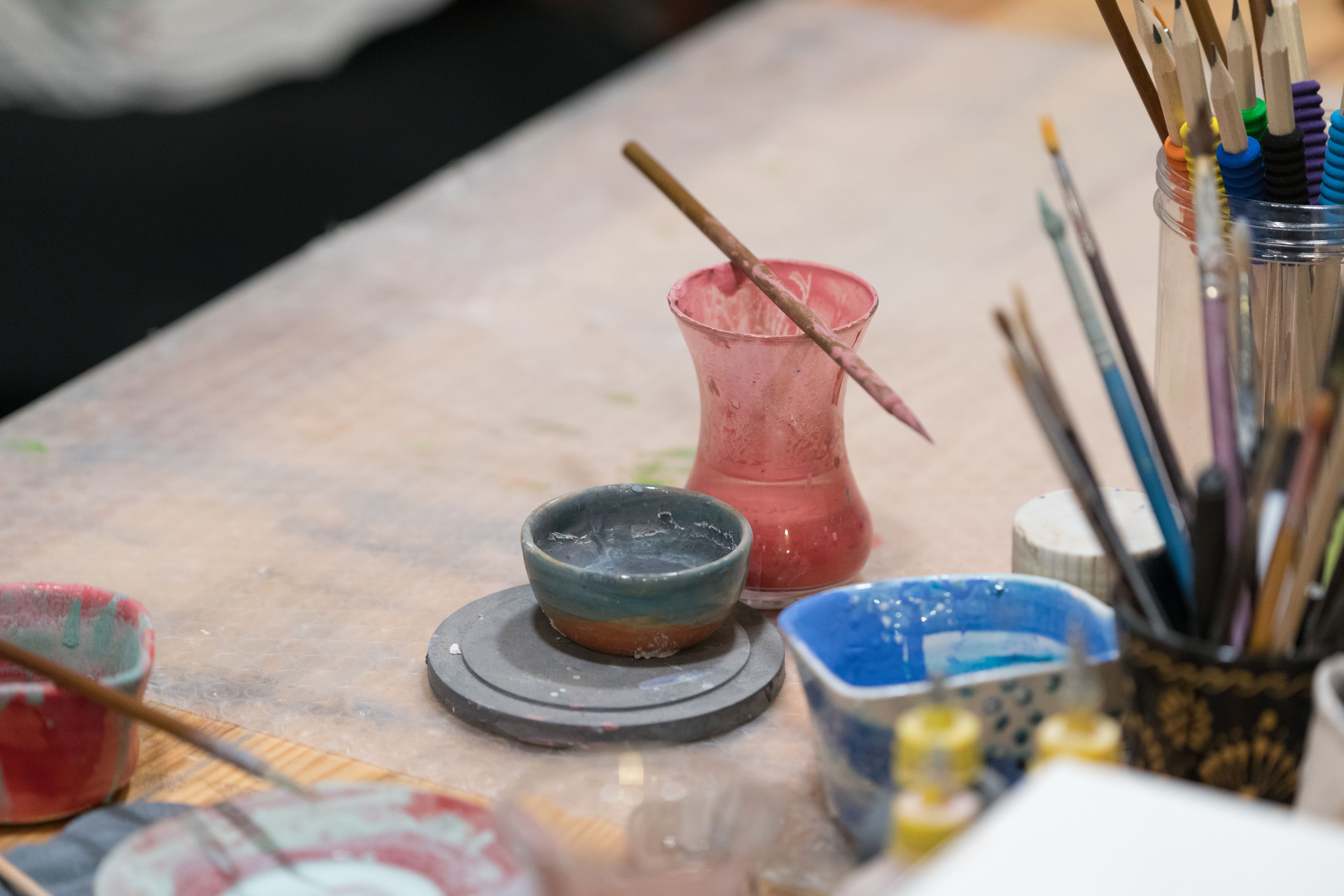 painted pots