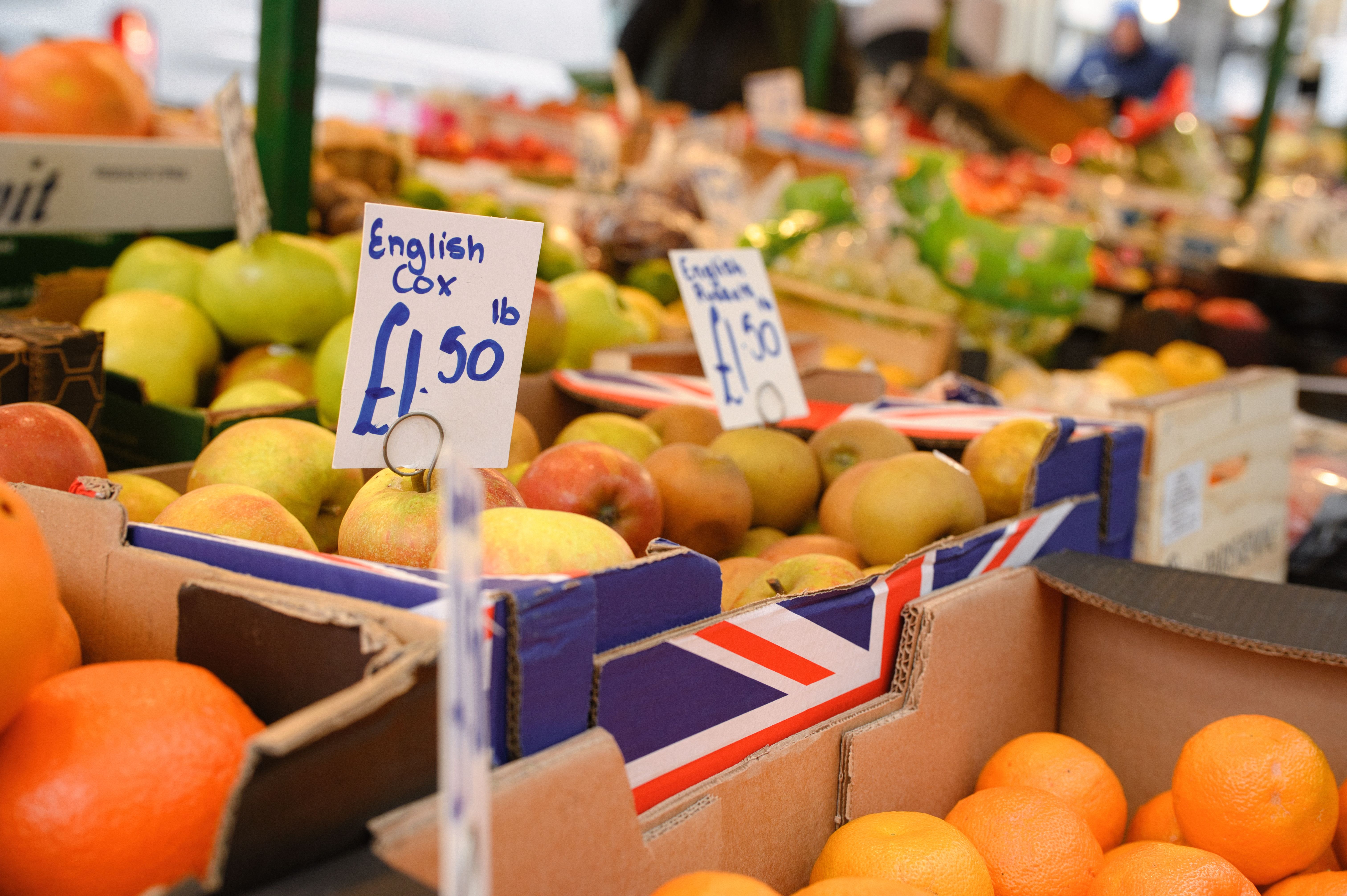 fresh fruits of market in london