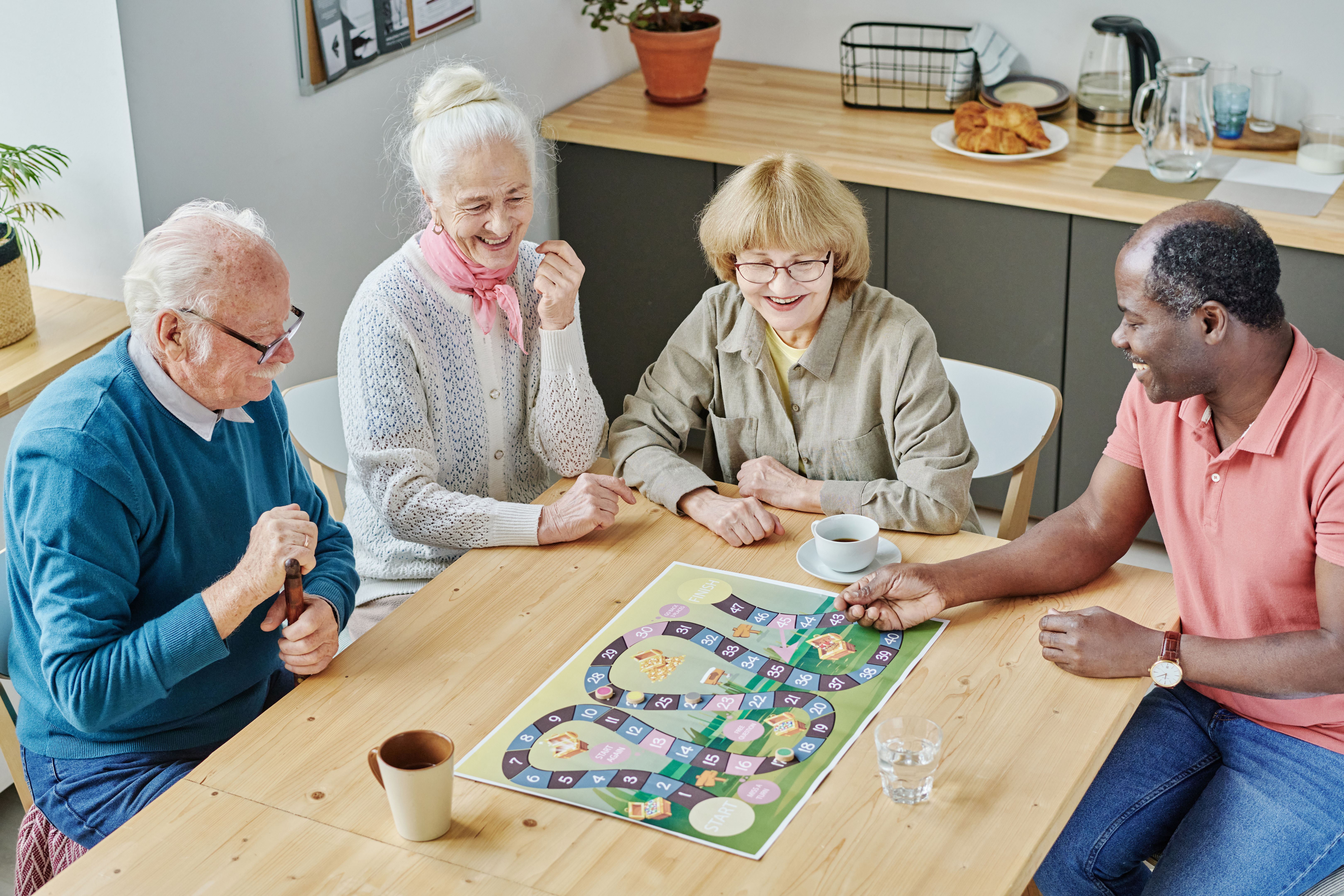 people playing tabletop games