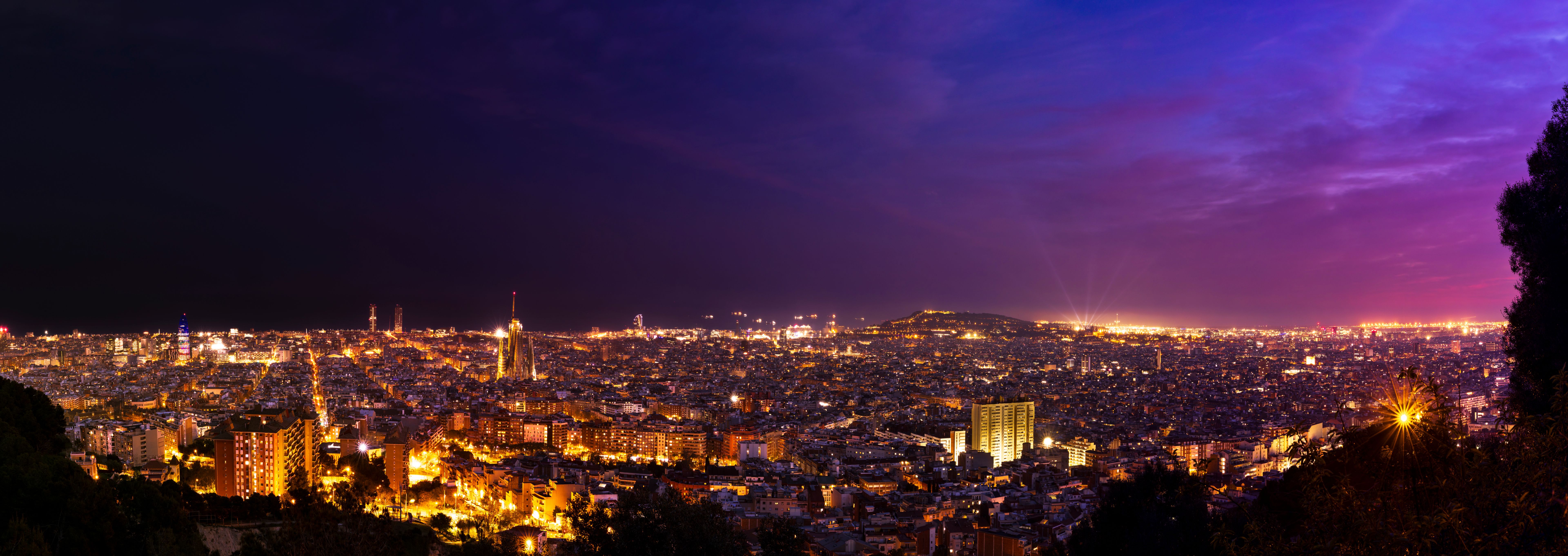 barcelona panoramic view