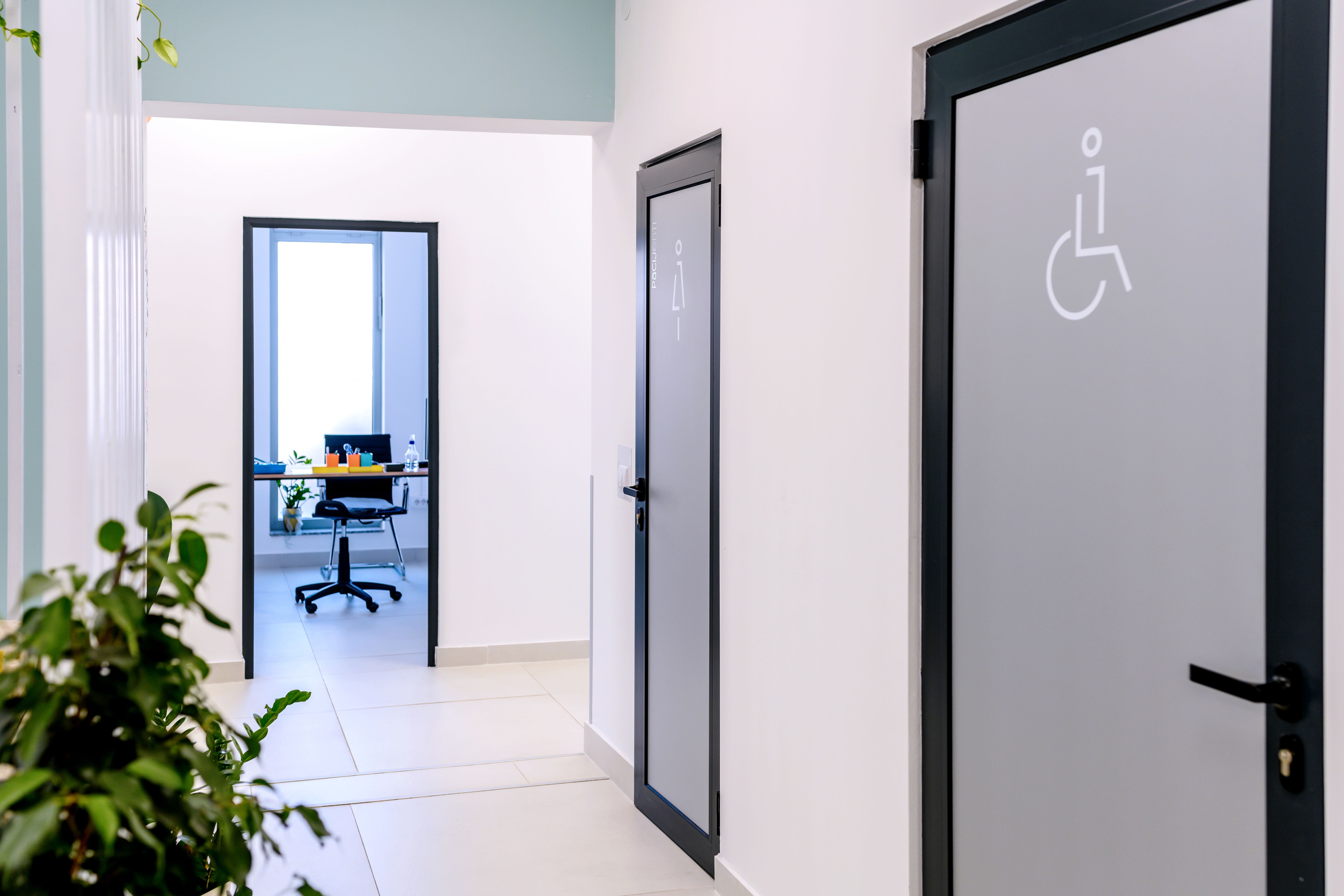 business office door