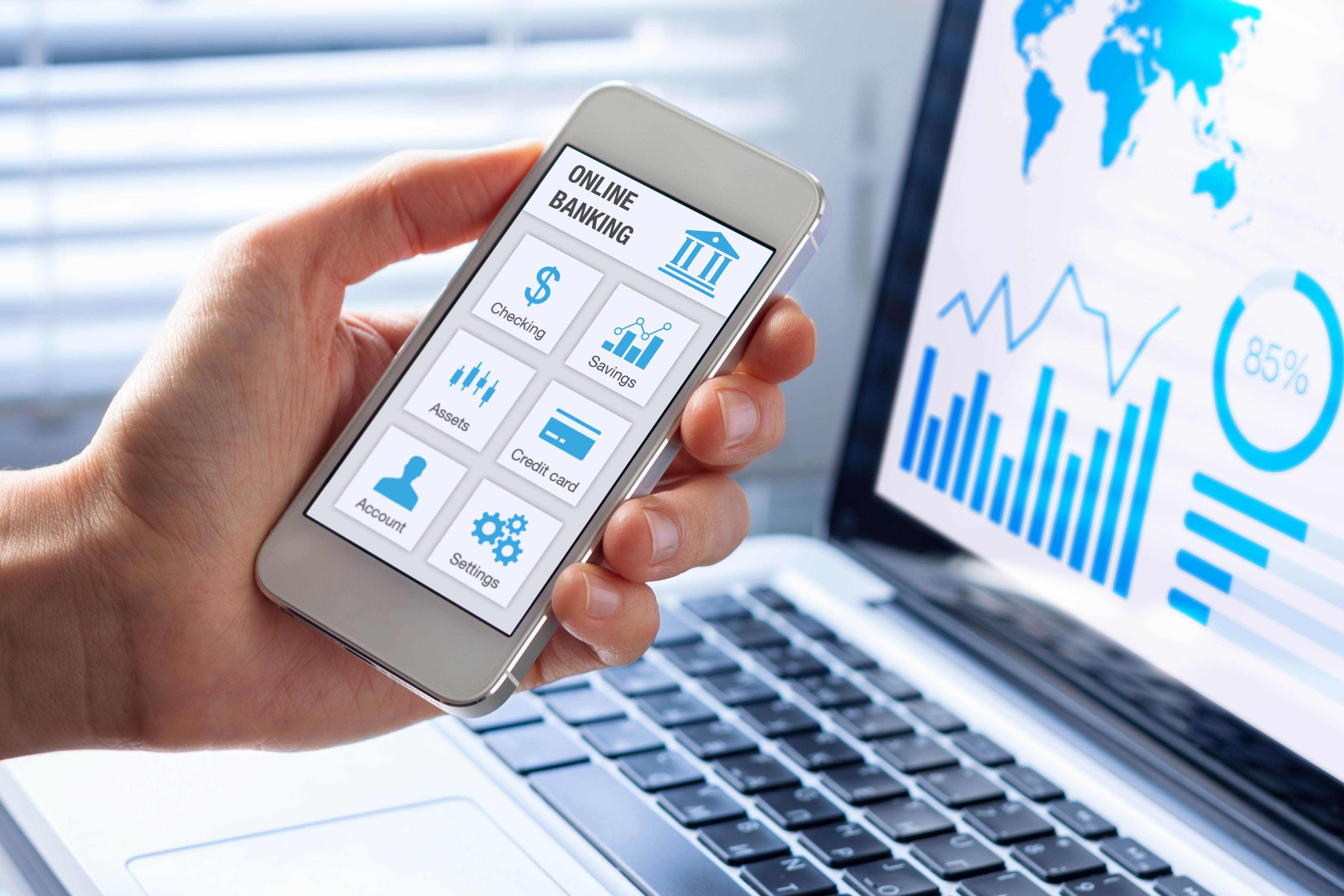 online banking interface
