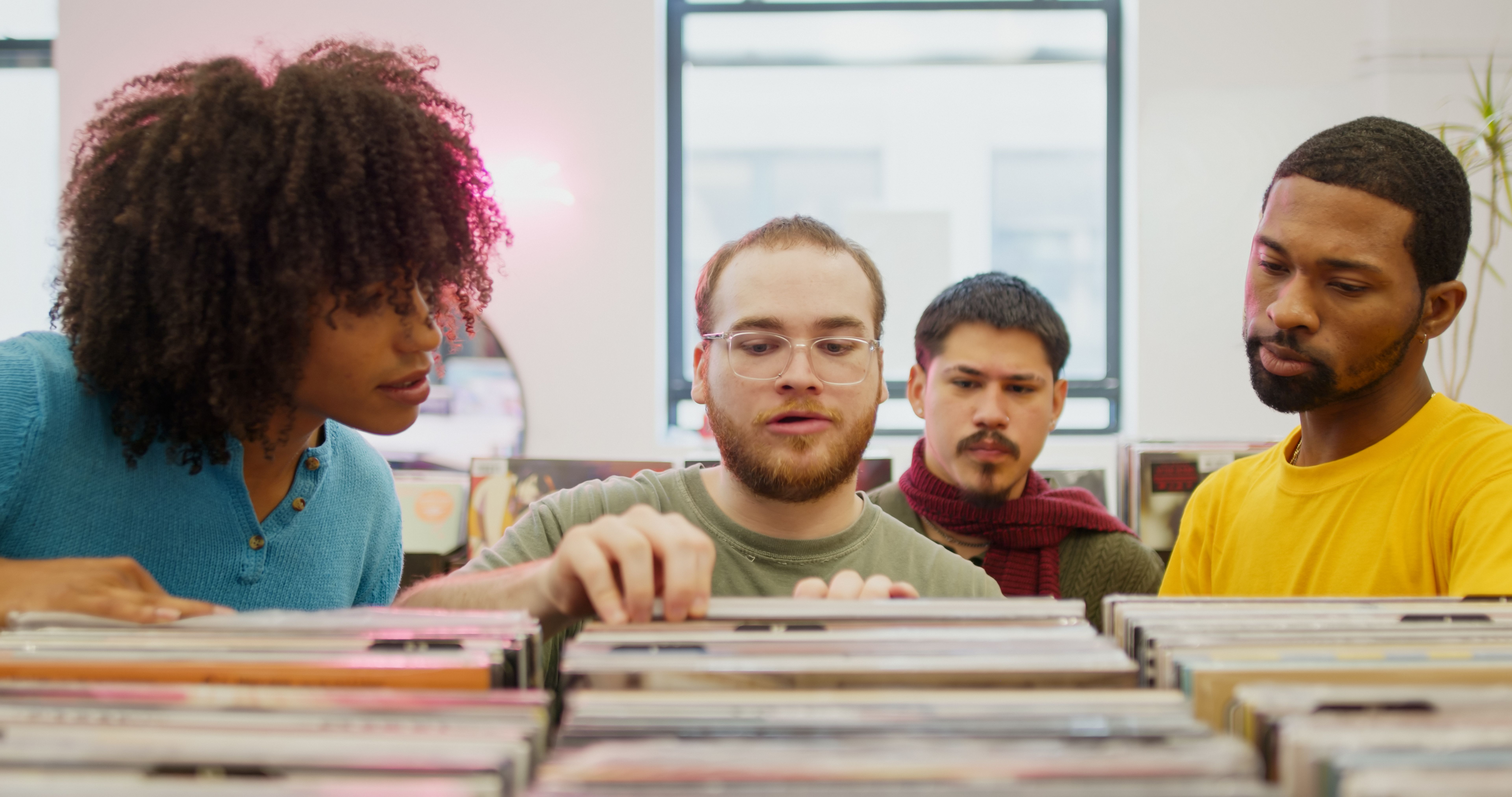 diverse music gathering