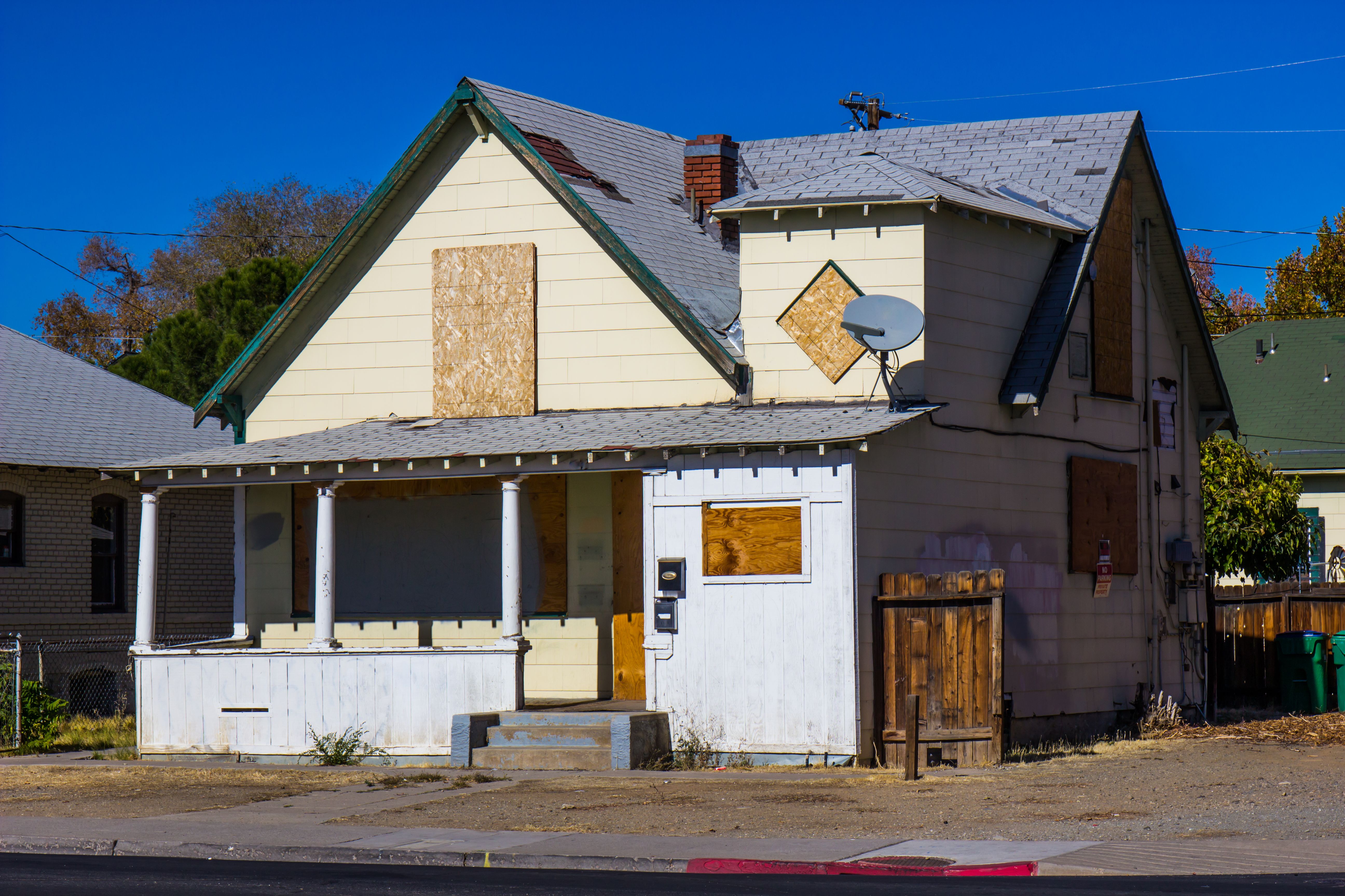 Boarded Up Home