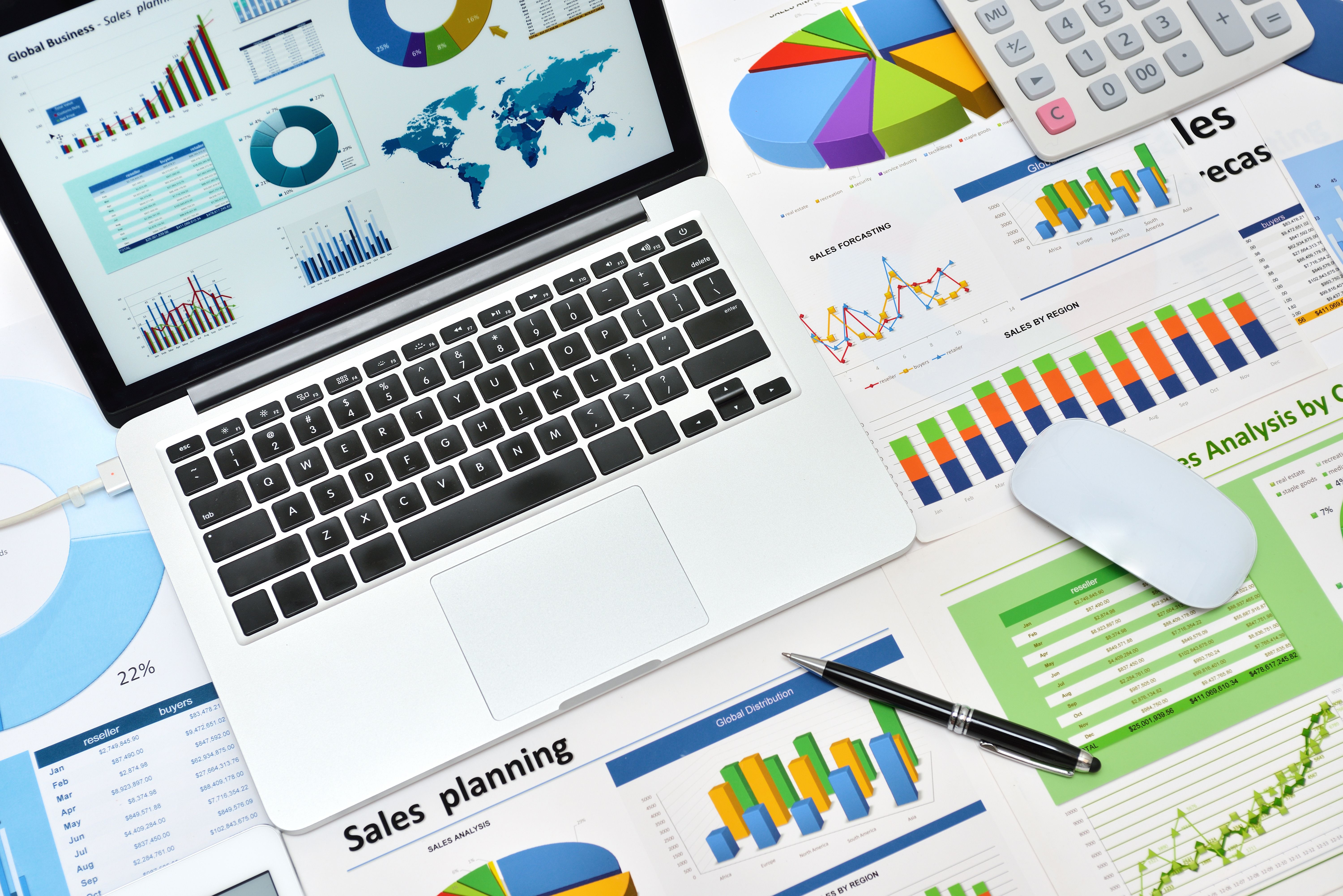 Modern office workplace