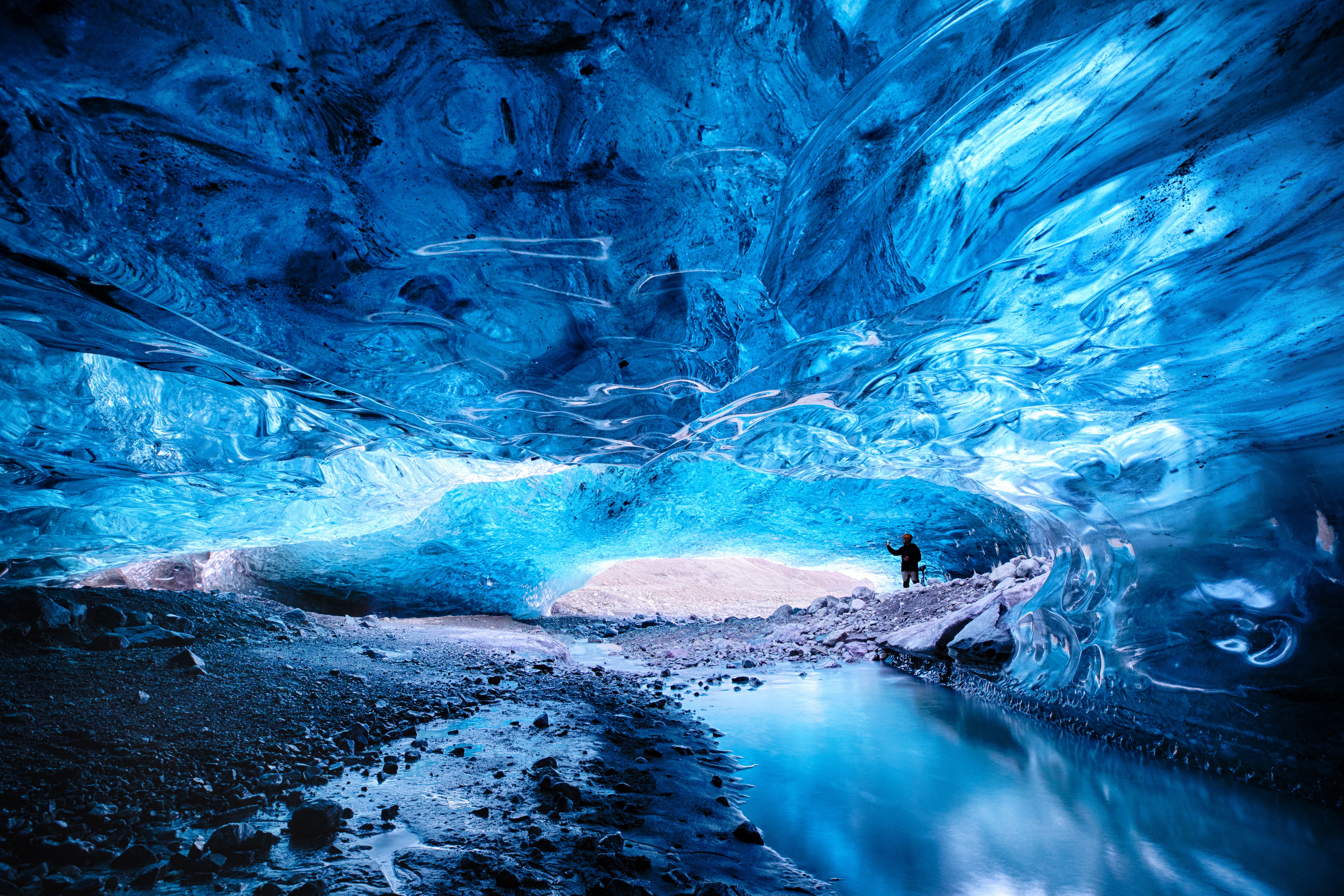 winter ice caves