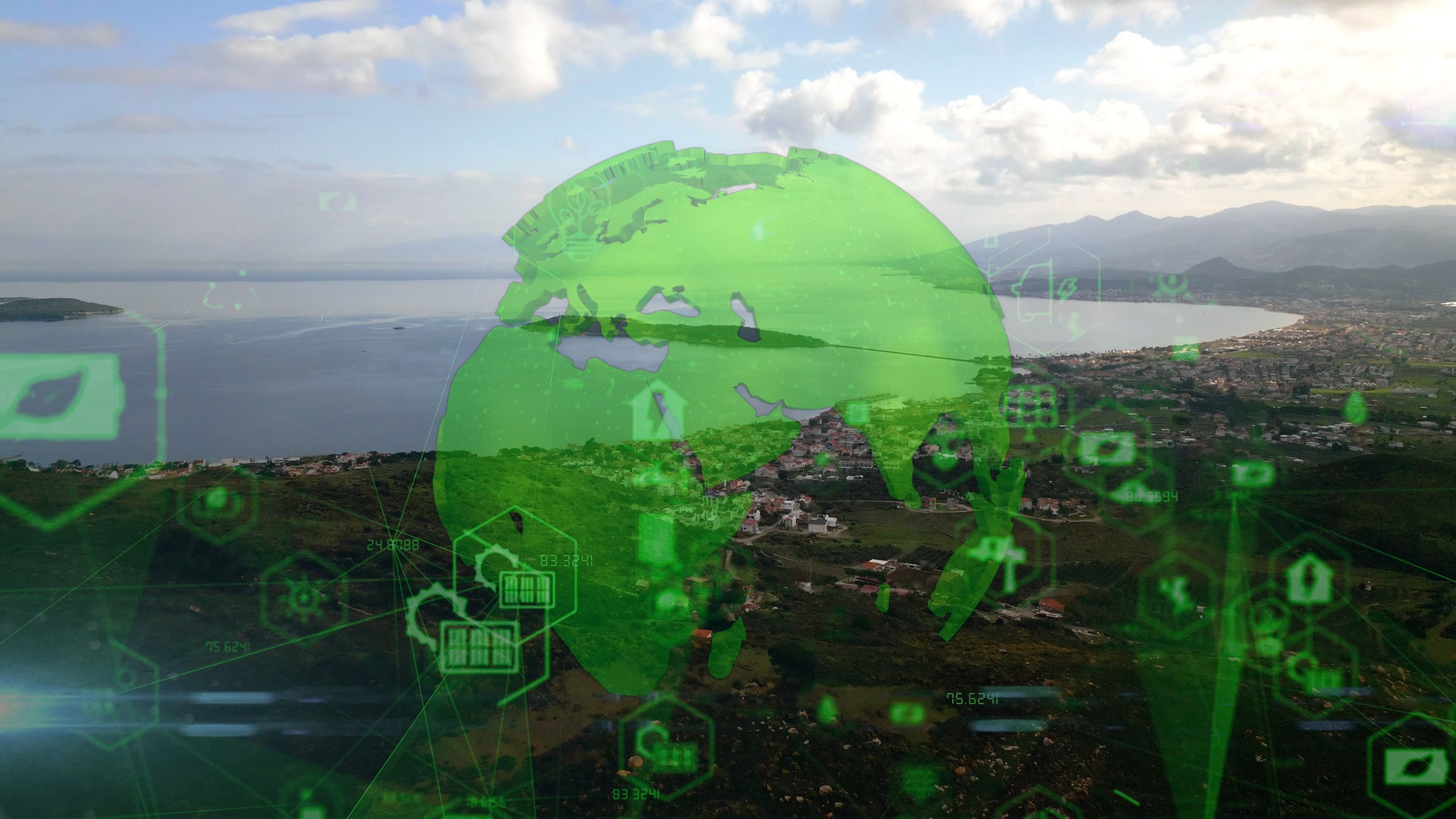 Future environmental conservation and sustainable ESG modernization development by using technology of renewable resources to reduce pollution and carbon emission .