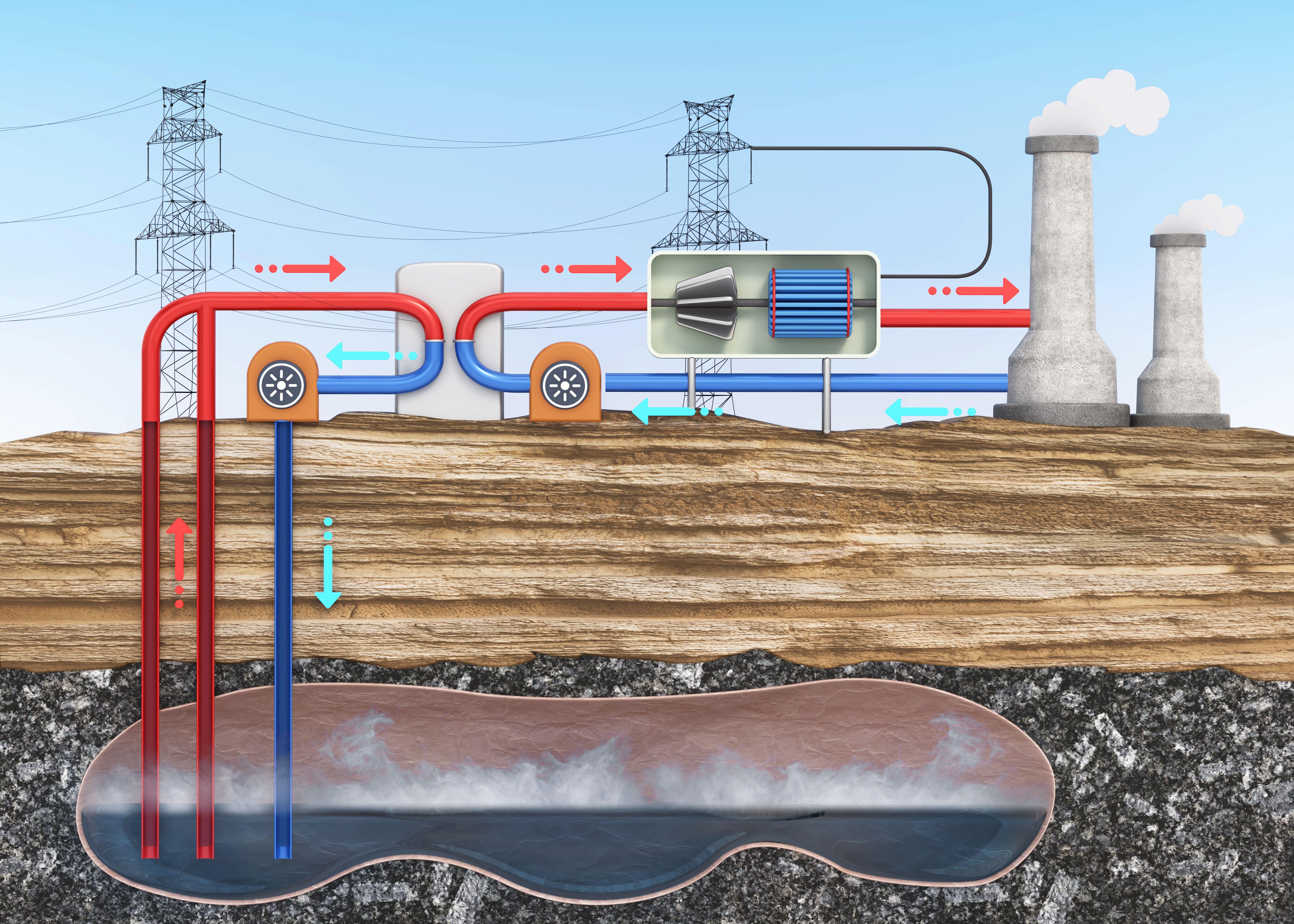 geothermal system diagram