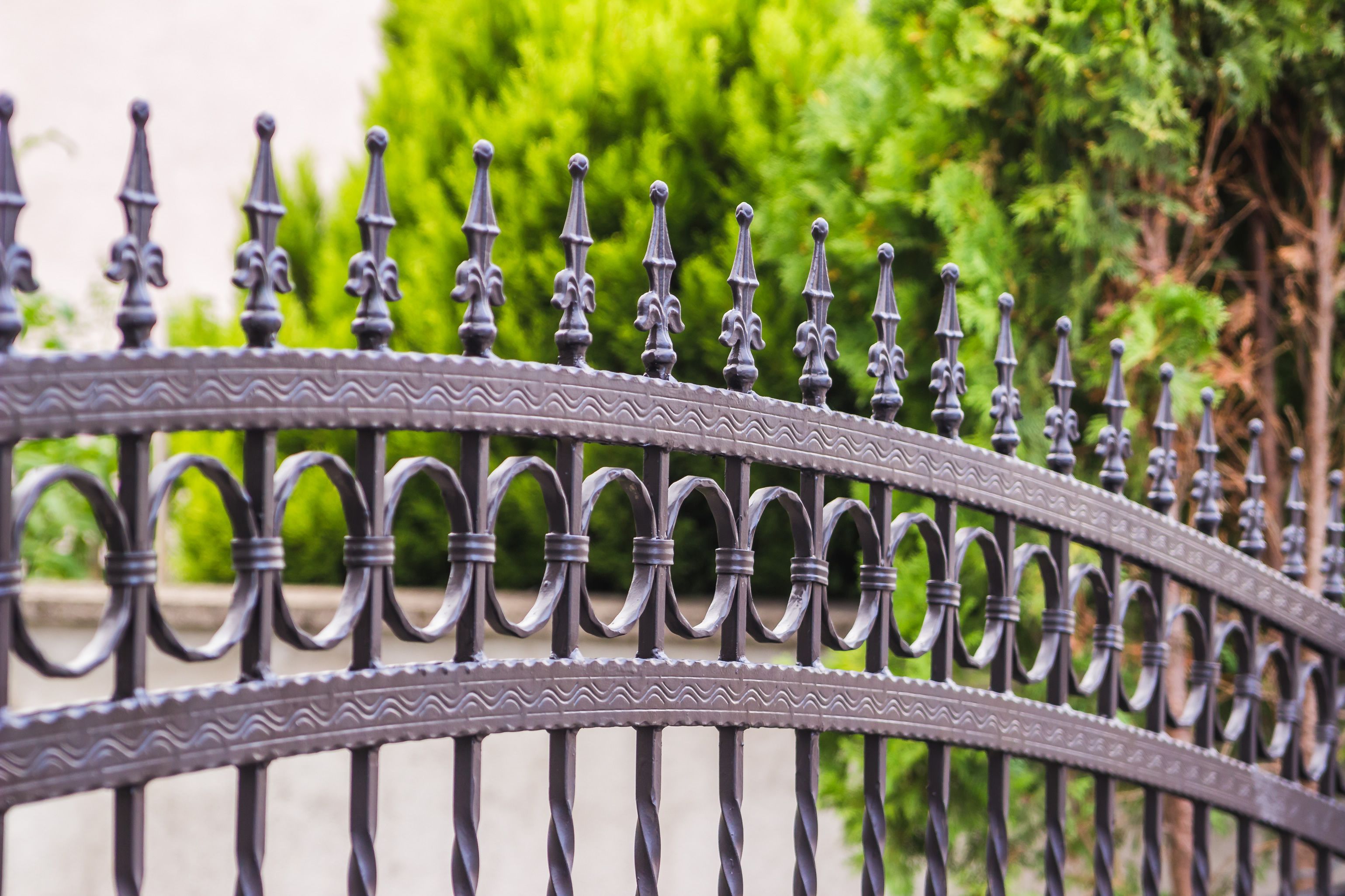 decorative metal fence