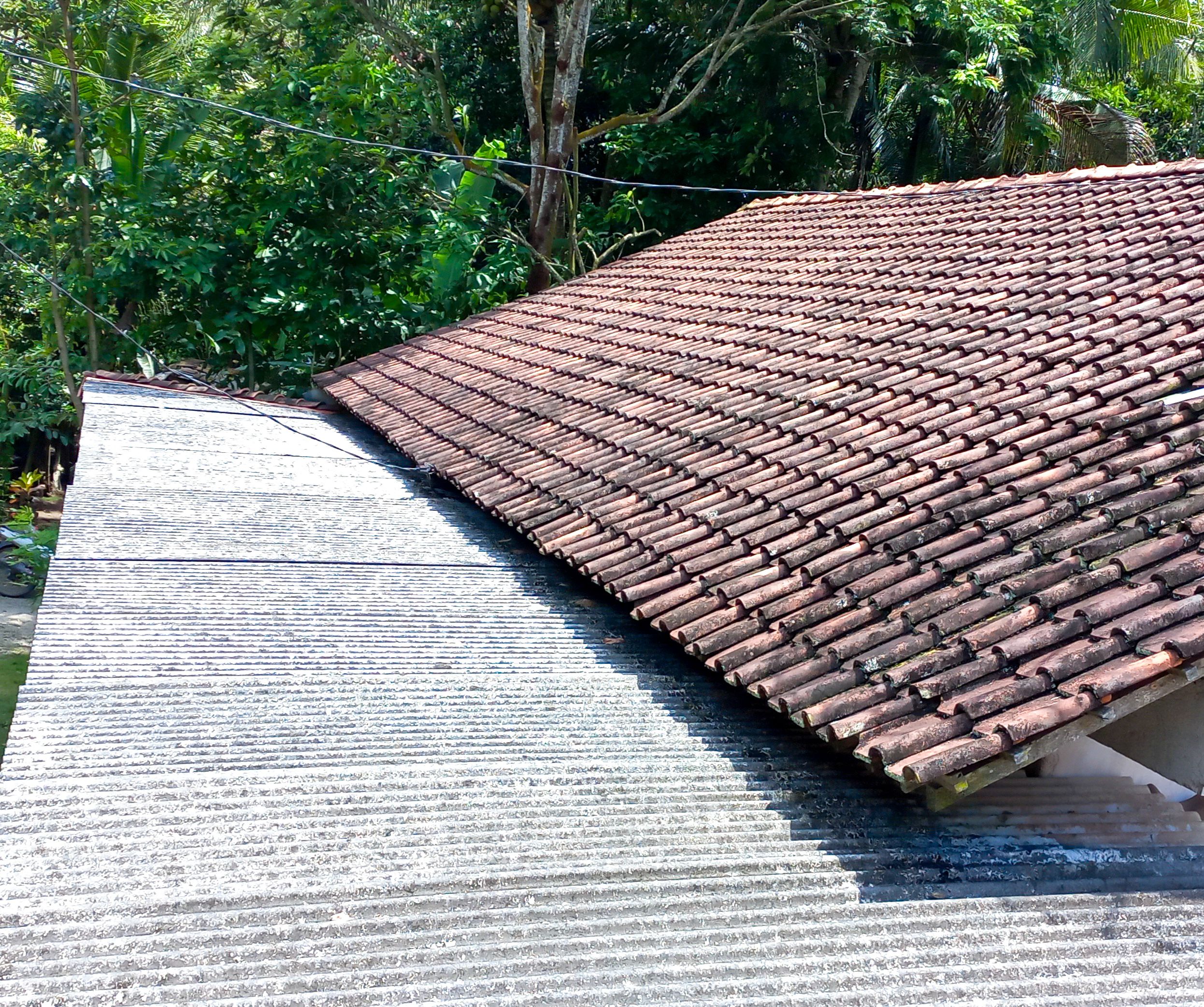 telhado calha limpeza