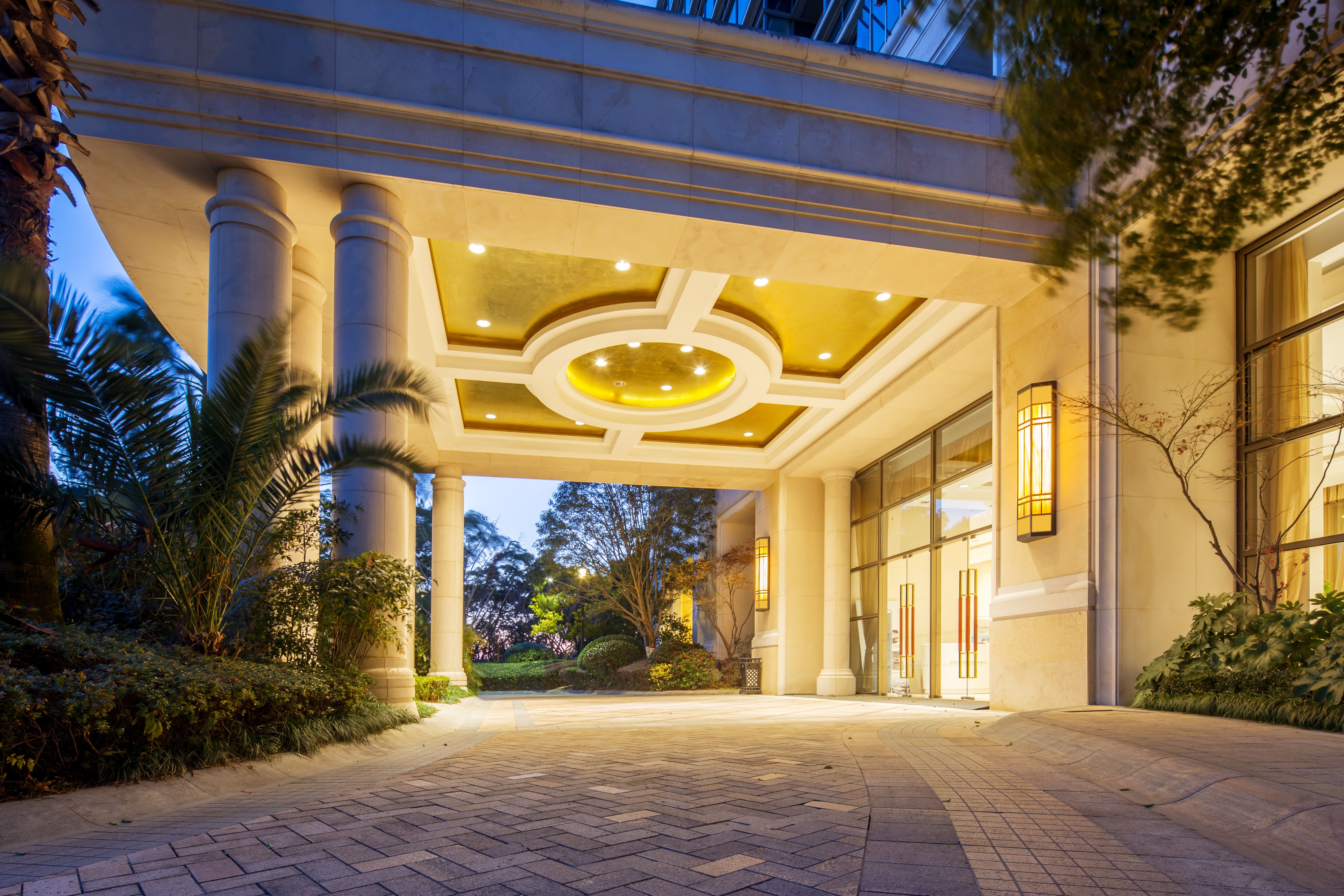 business entrance landscape