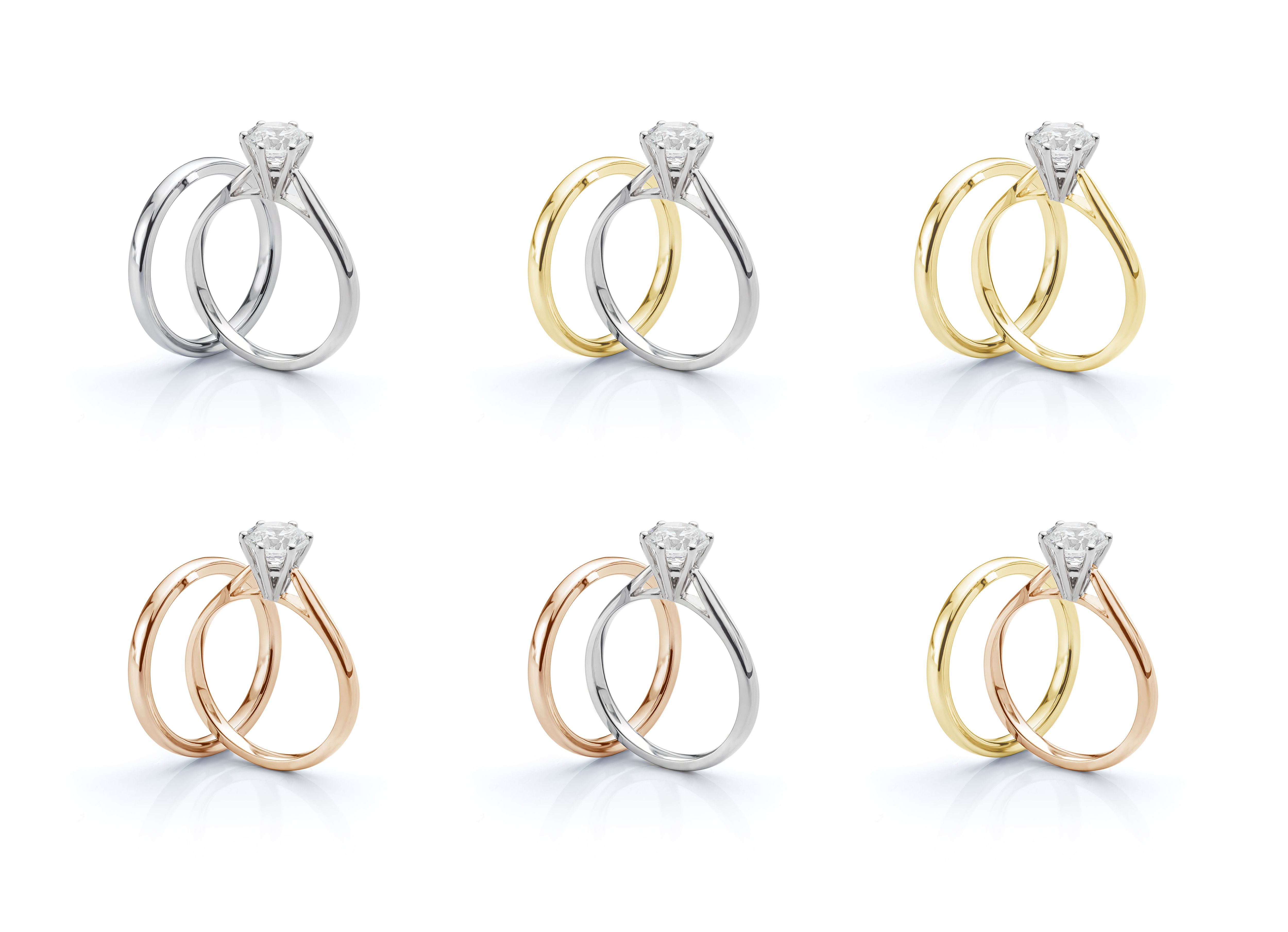 gold platinum rings