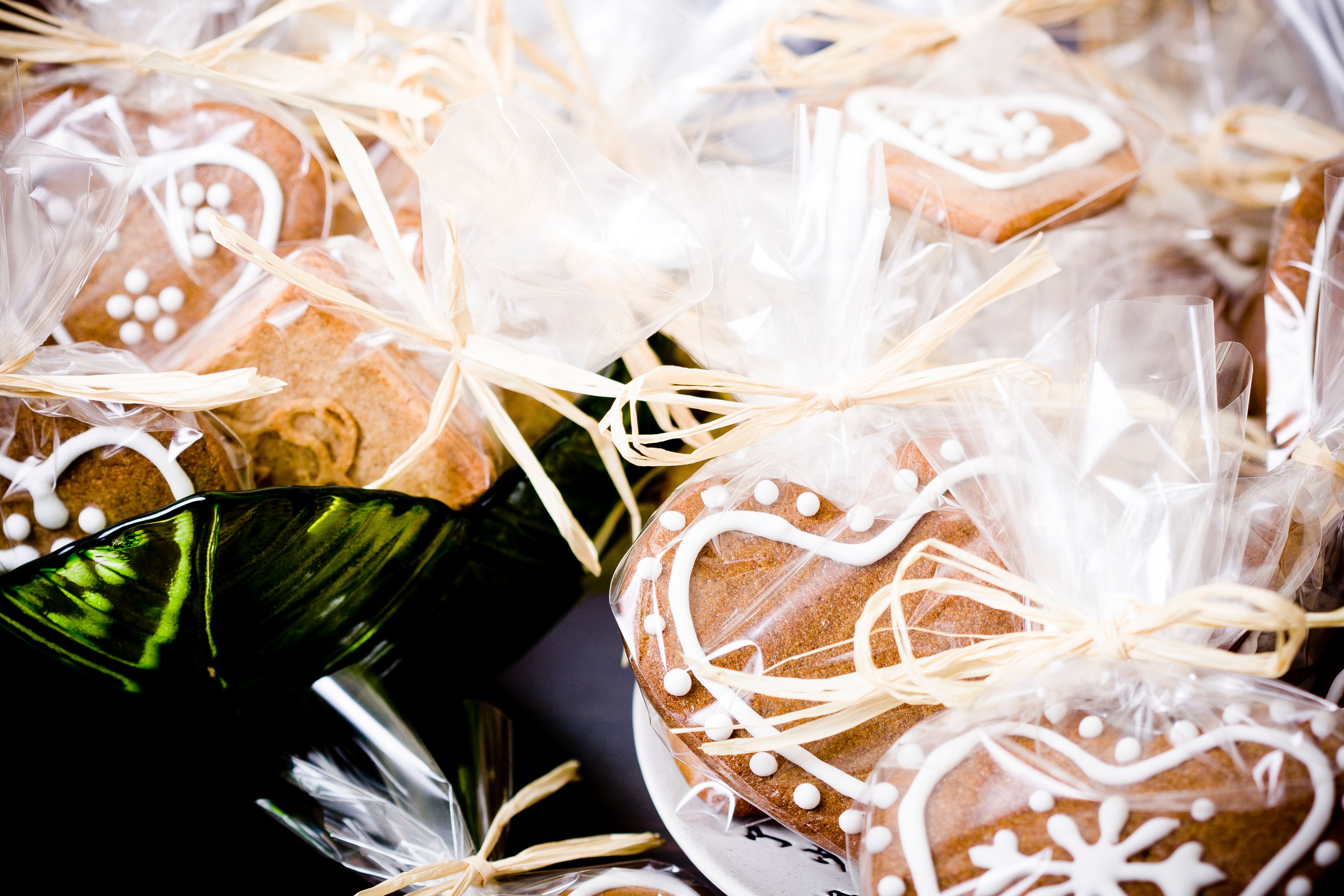 packaged cookies wedding favor