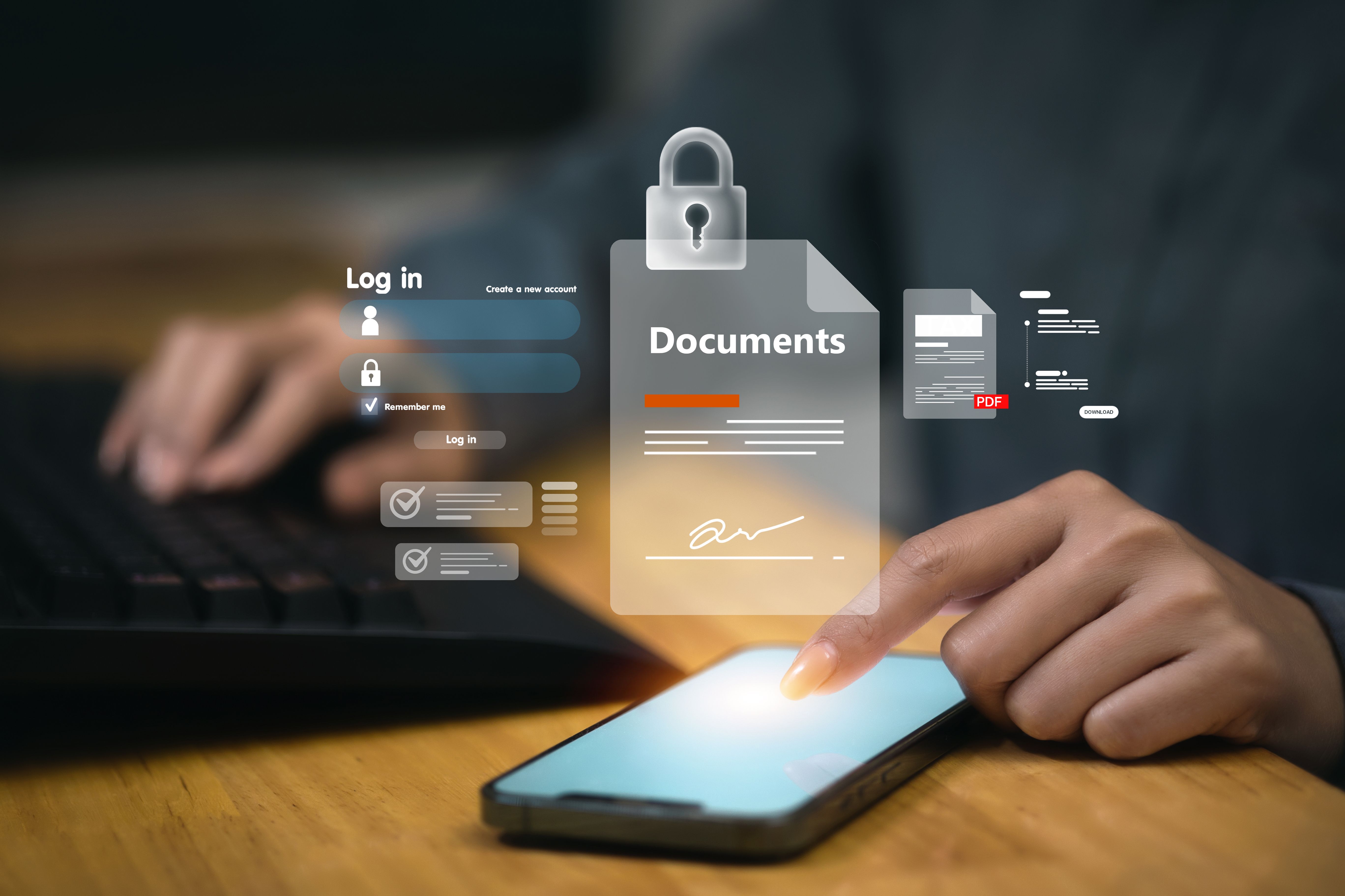 secure document upload