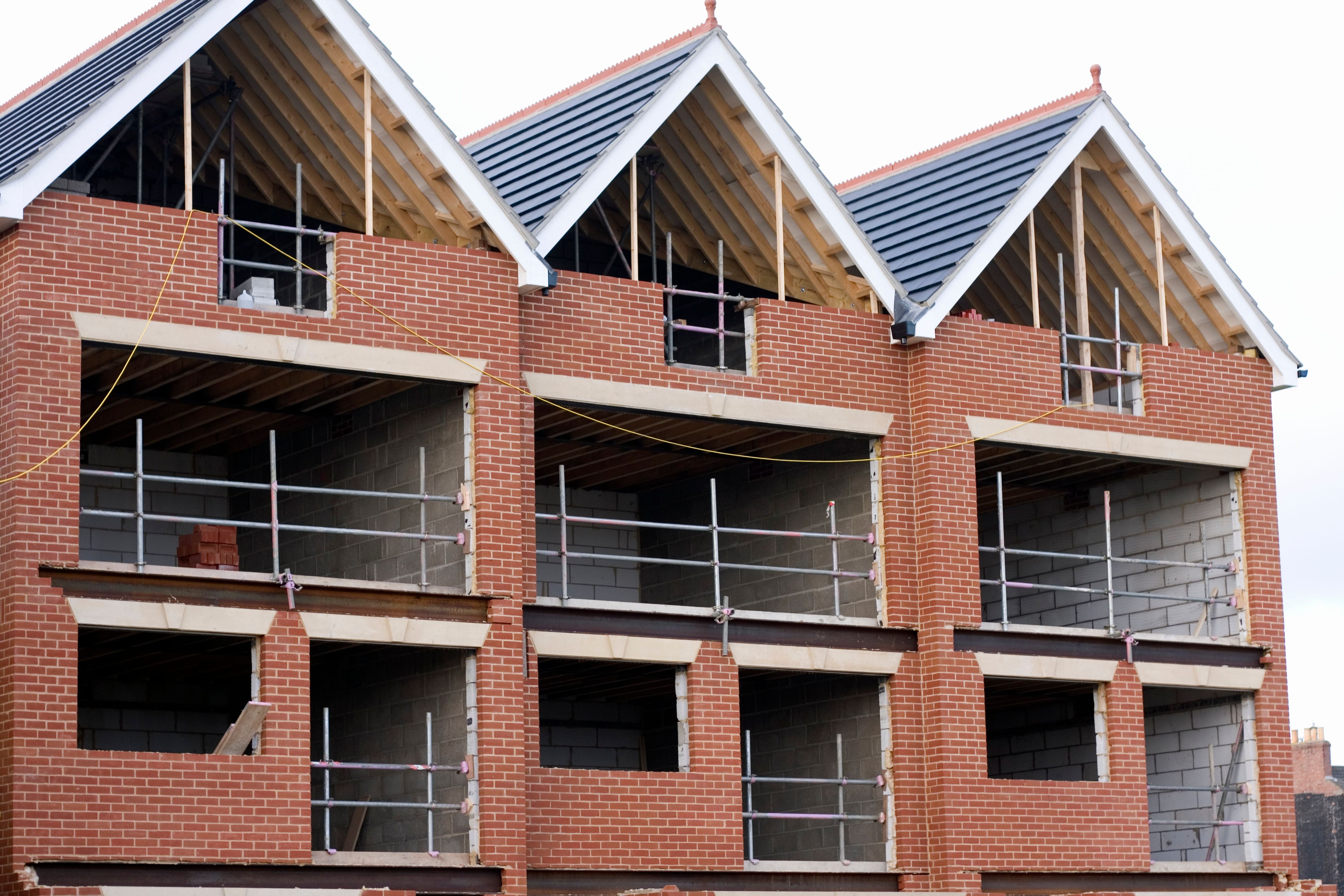 Houses under construction Houses under construction
