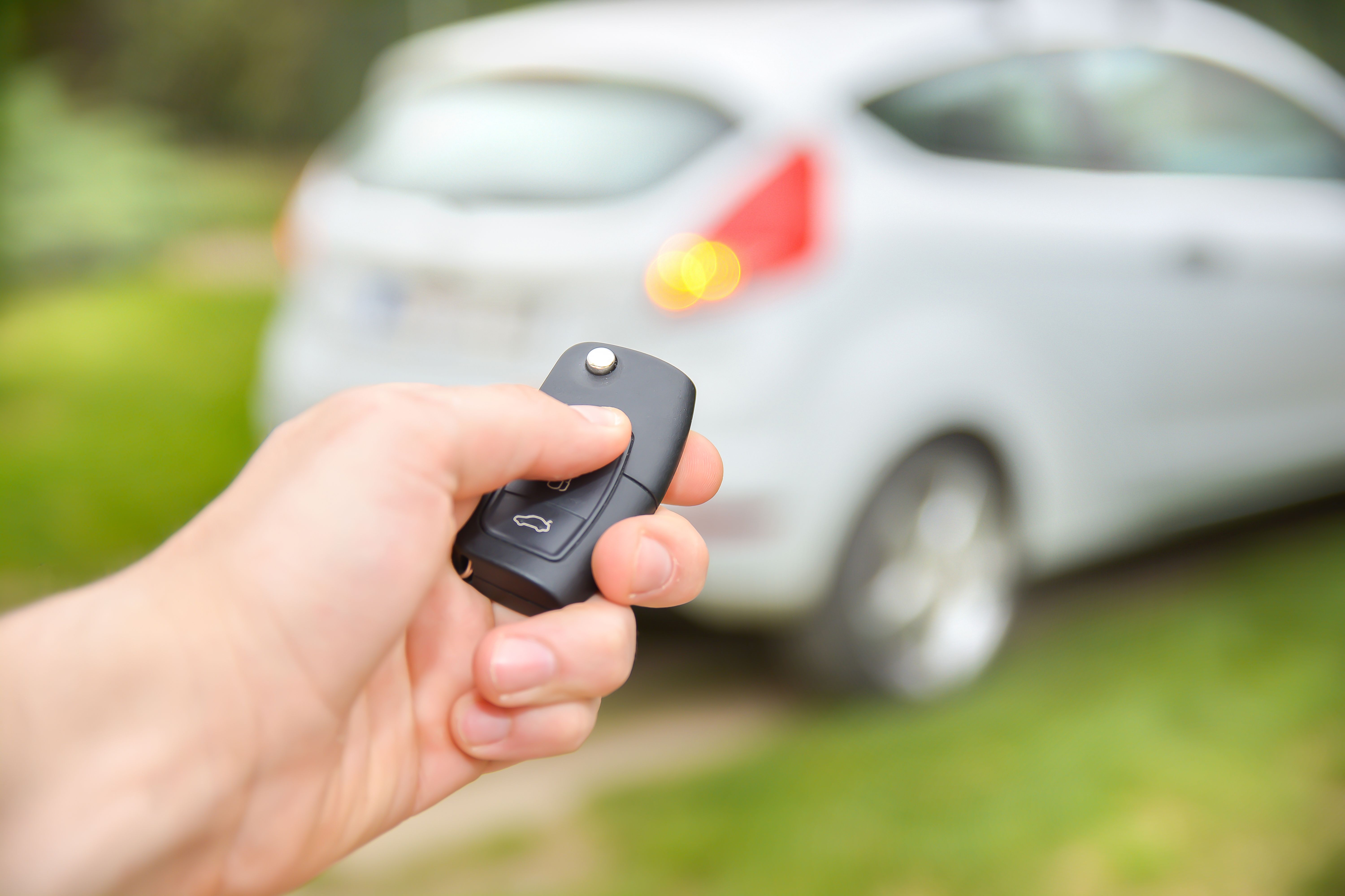 Unlocking a car with a remote key