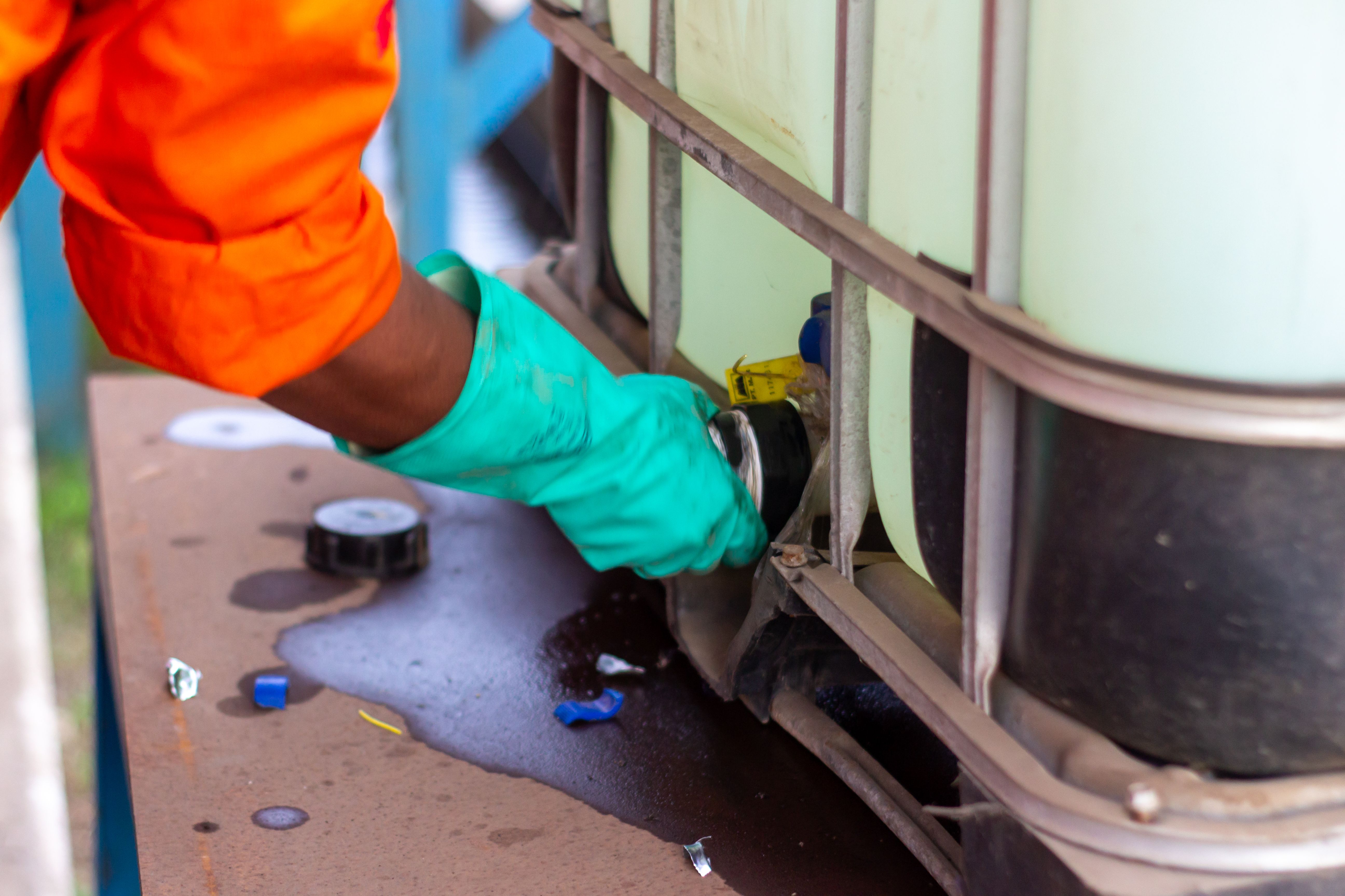 cleaning lab equipment