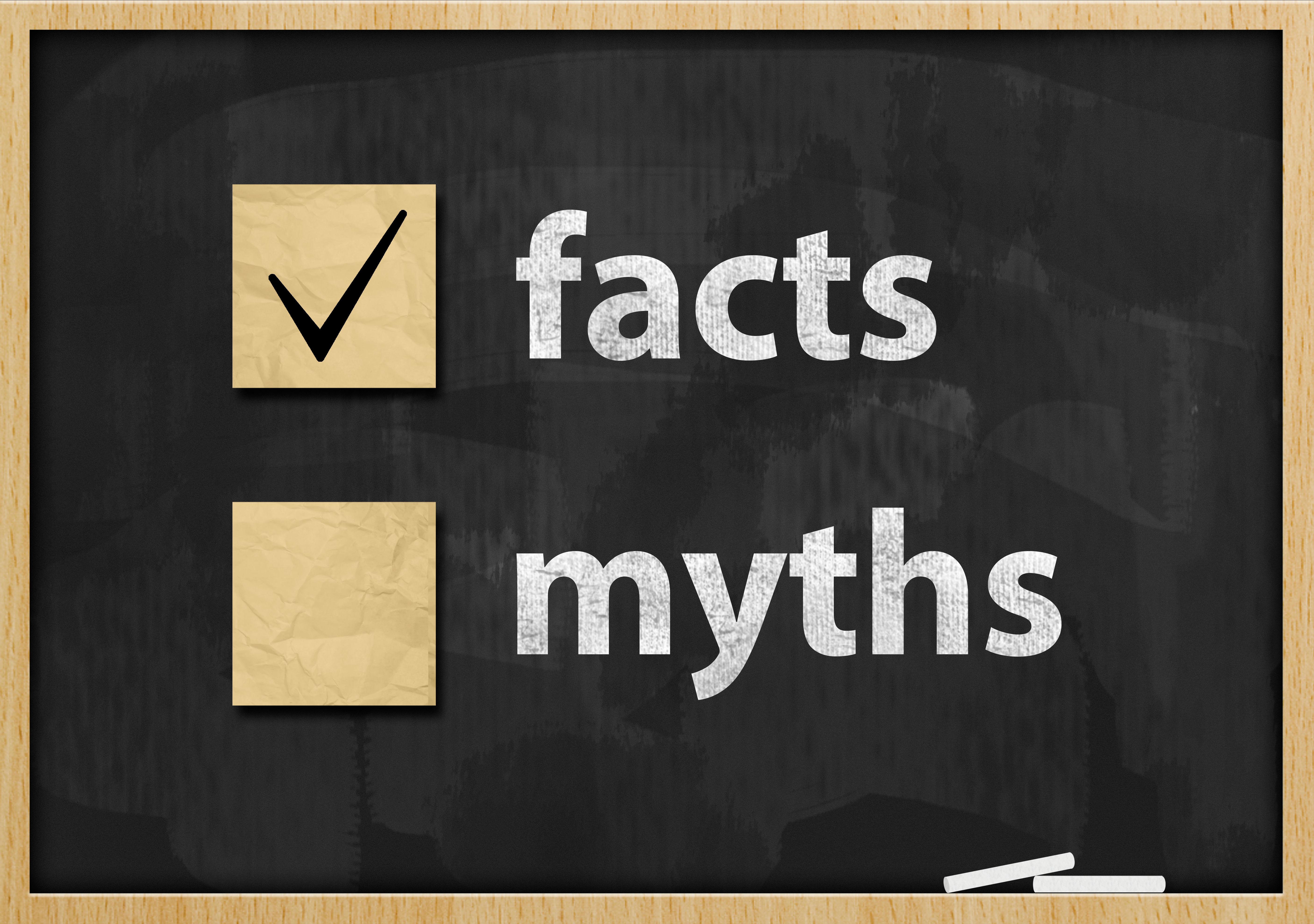 Facts Myths Concept Blackboard (Click for more) Facts Myths Concept Blackboard (Click for more)