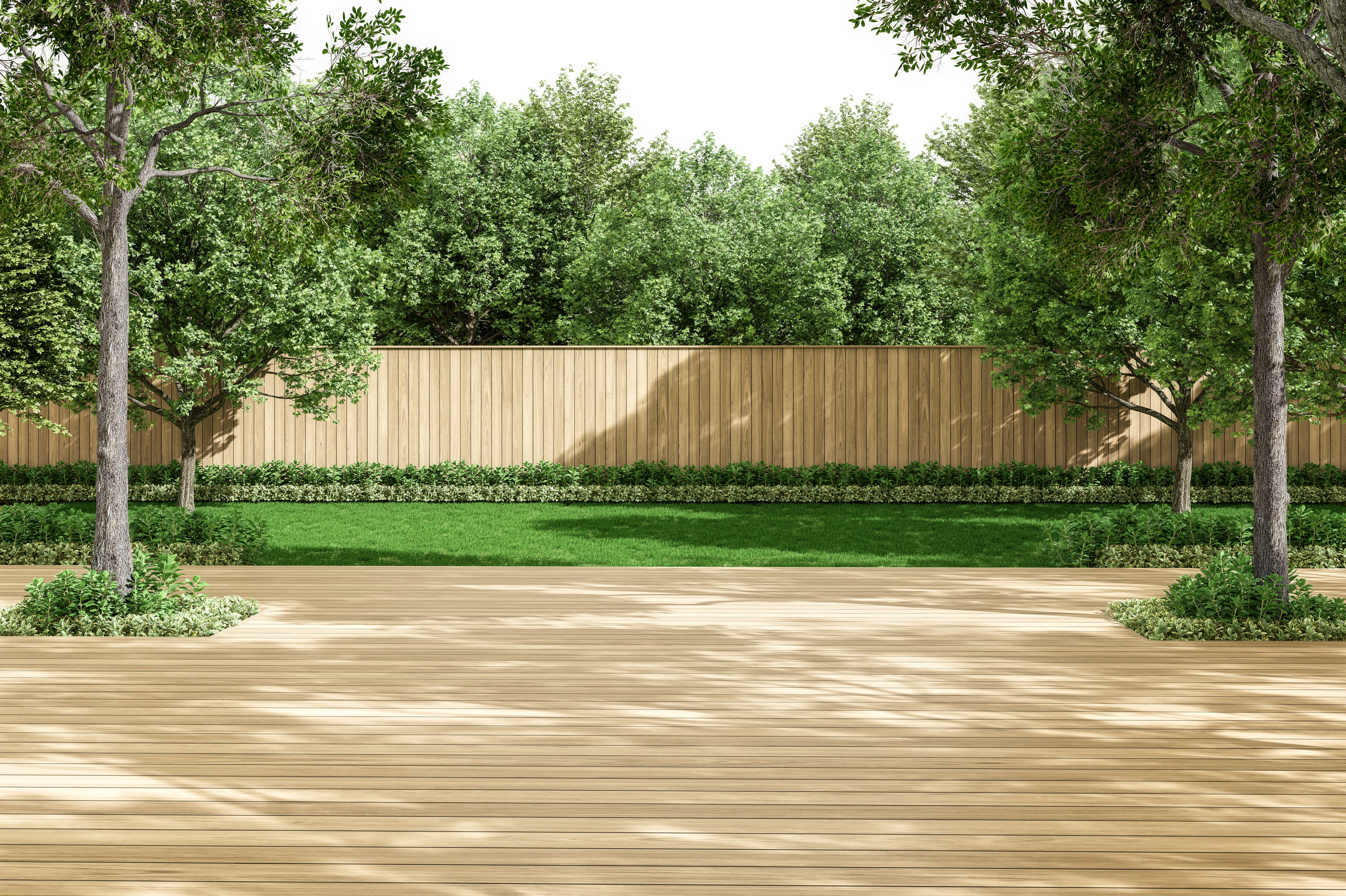 privacy fence backyard