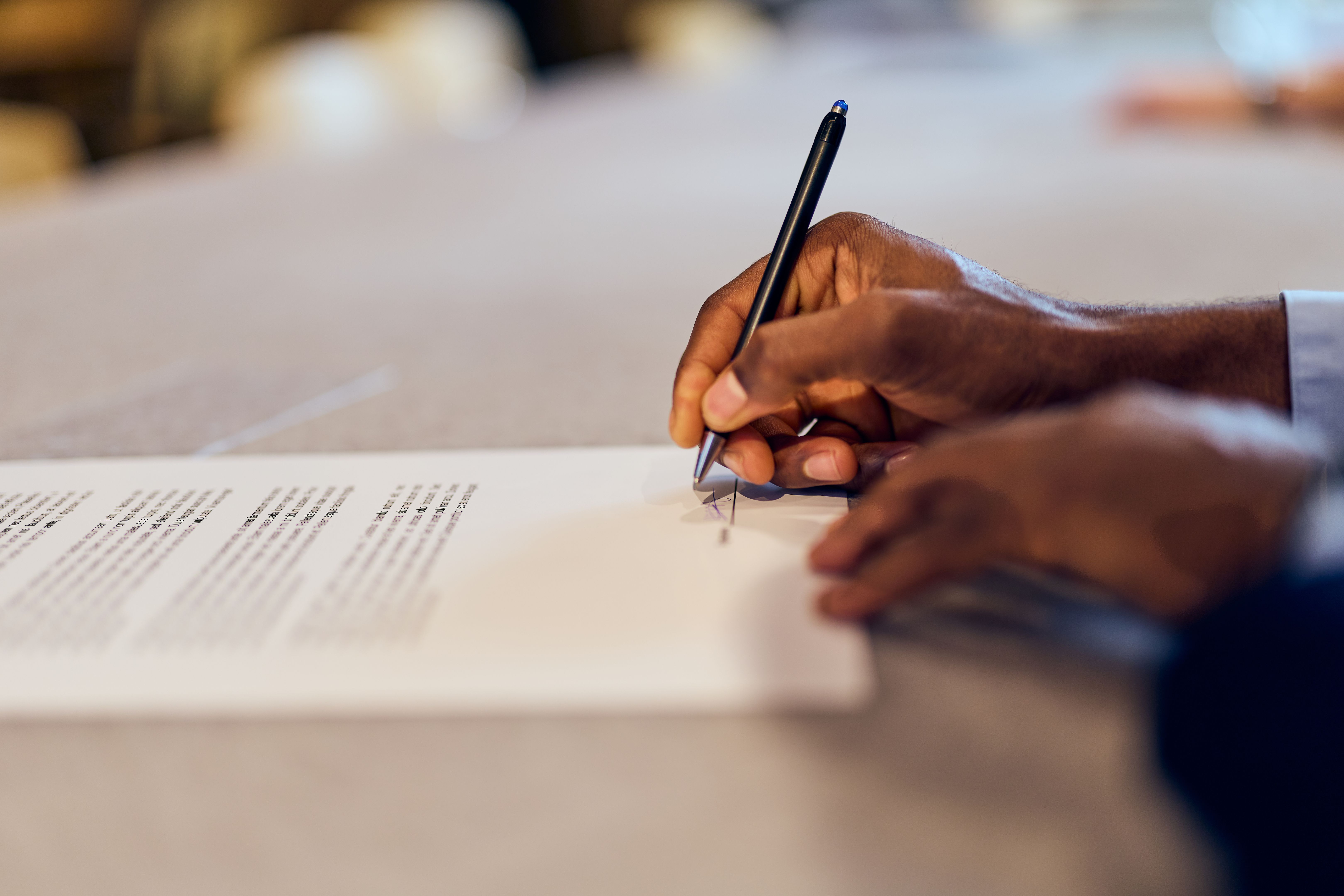 music contract signing