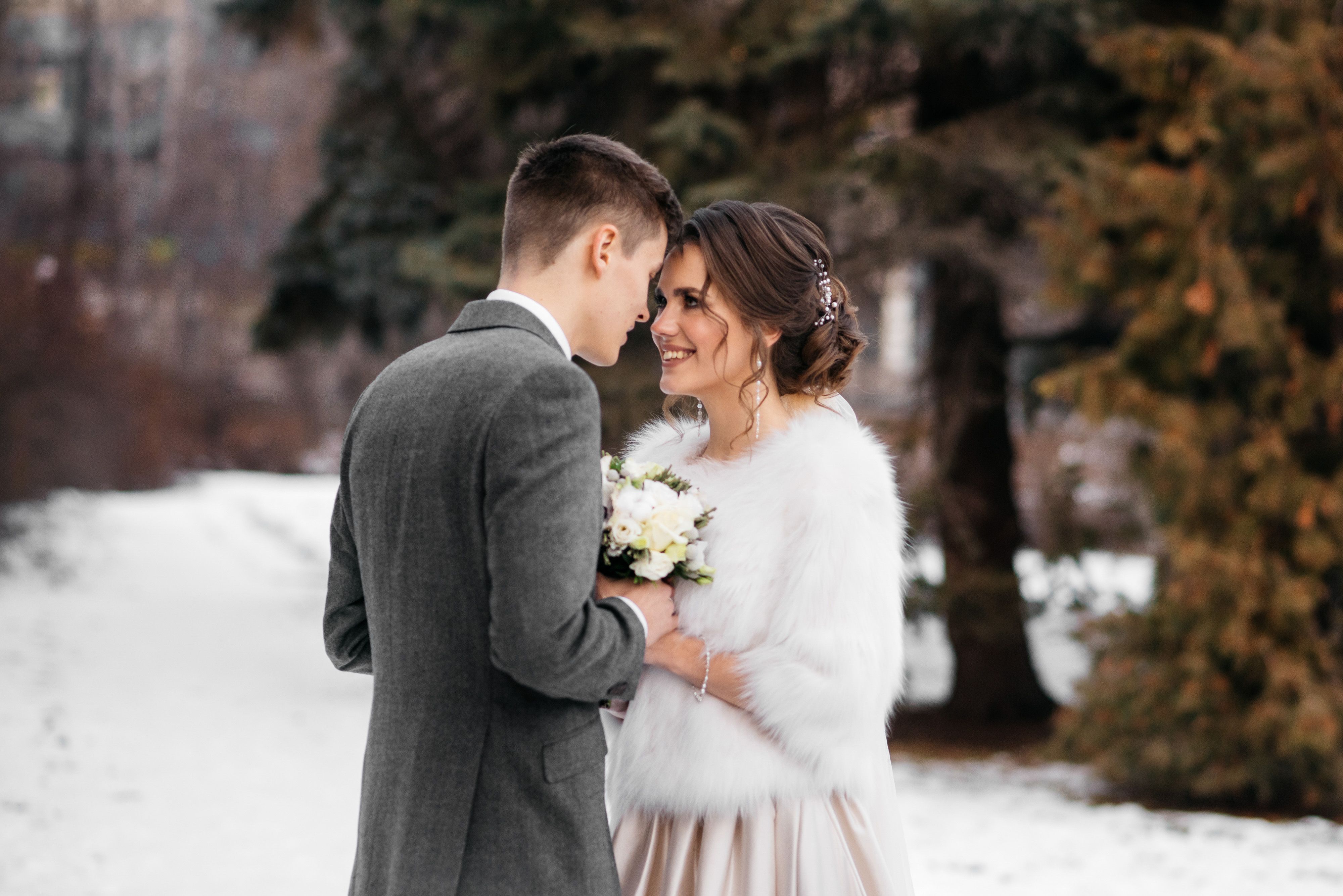 winter wedding photography