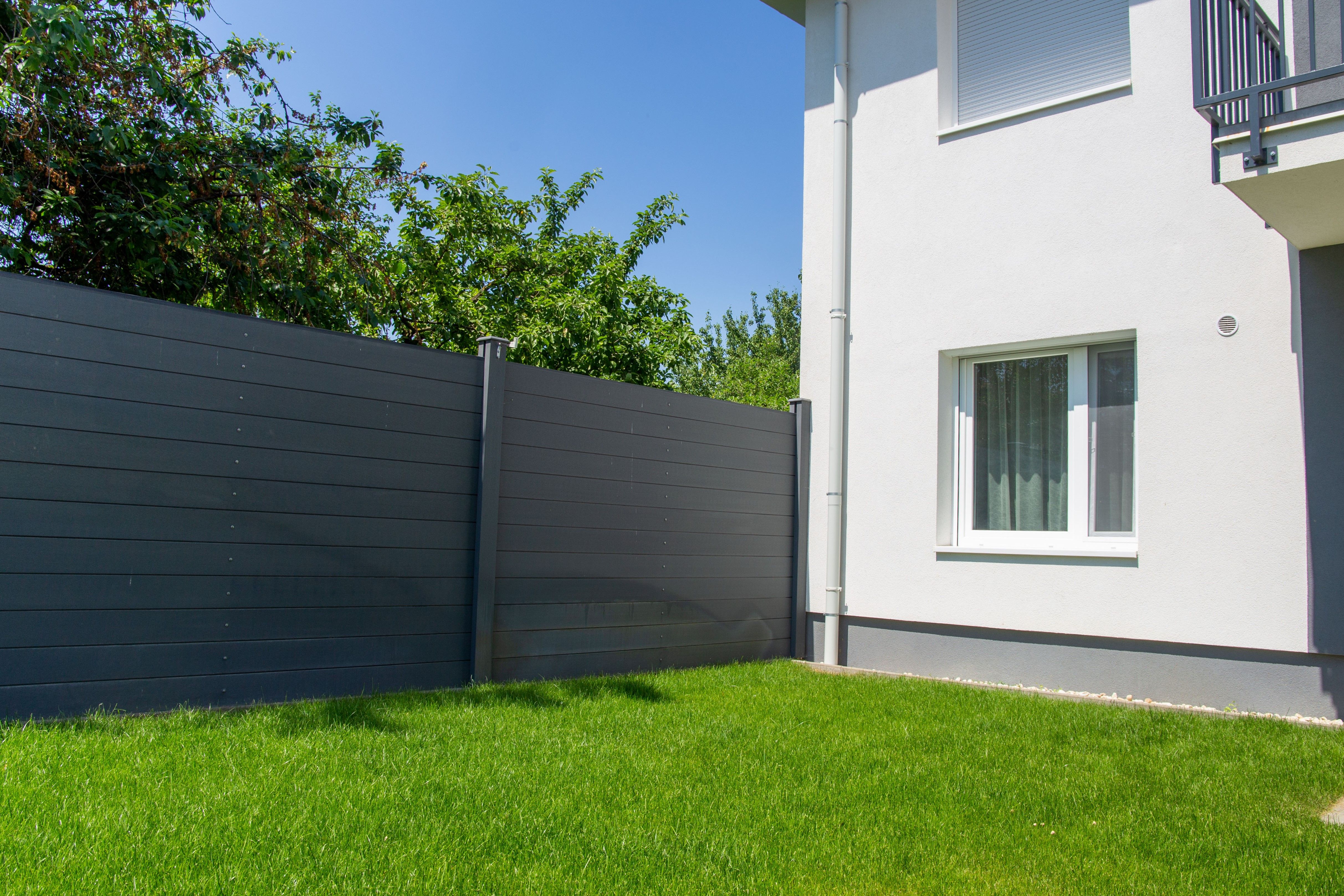 modern garden fence