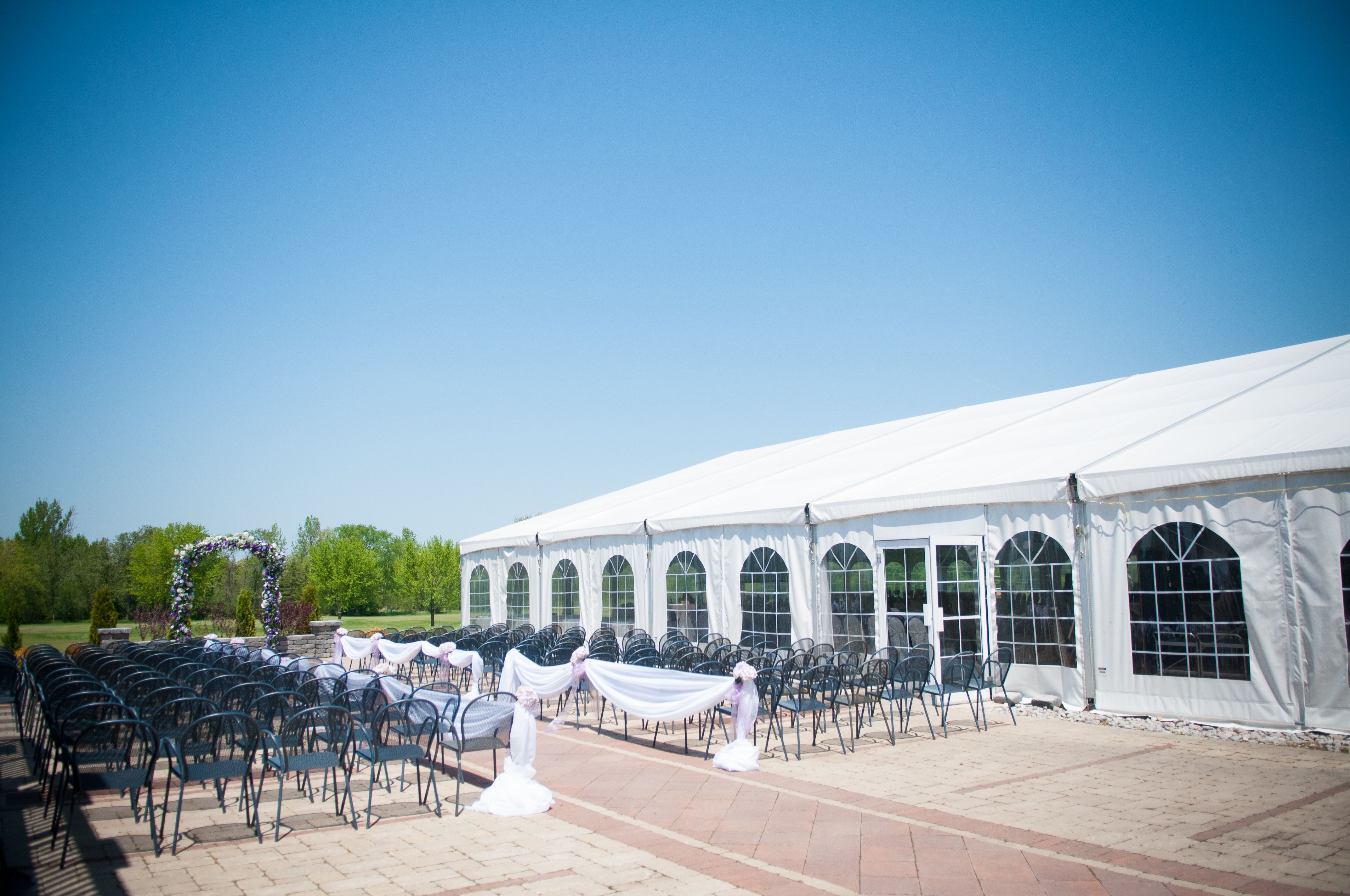 outdoor wedding tent