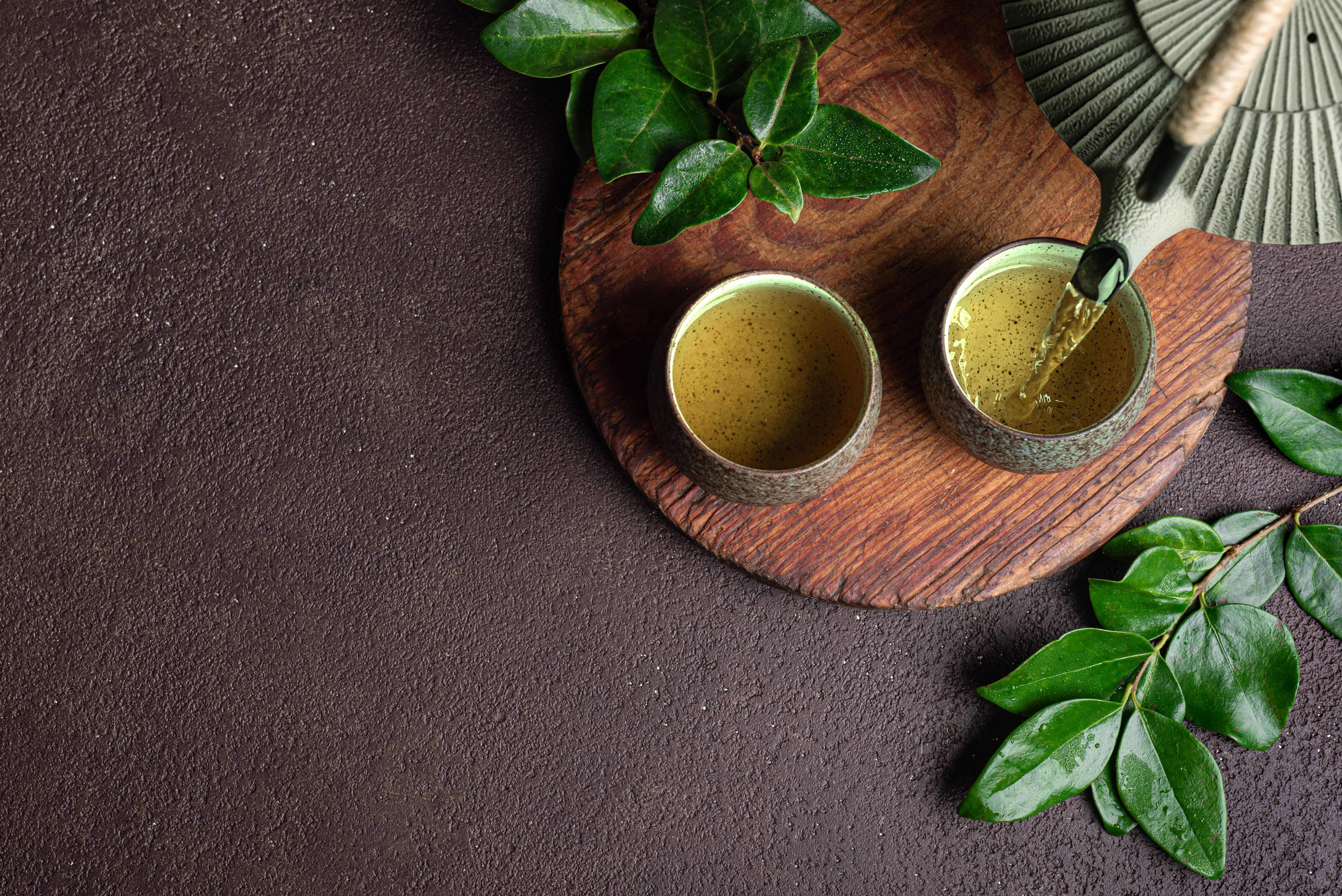 herbal tea brewing