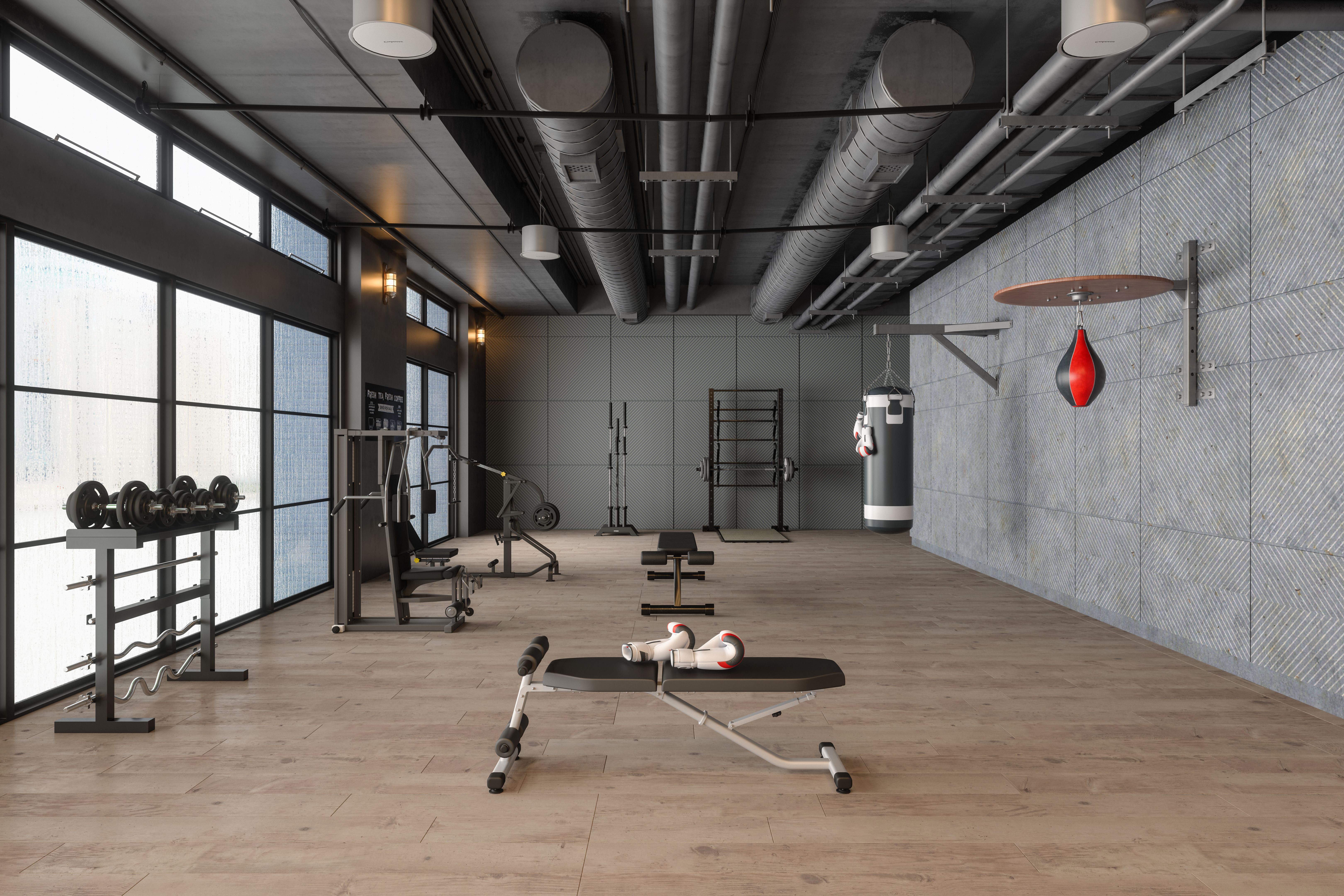 organized gym space